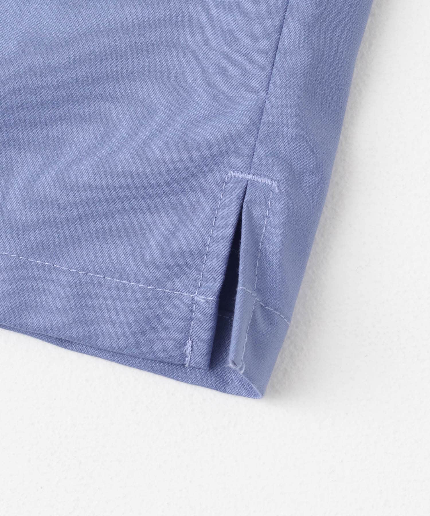 バイカラーオープンカラーショートスリーブシャツ L.BLUE M