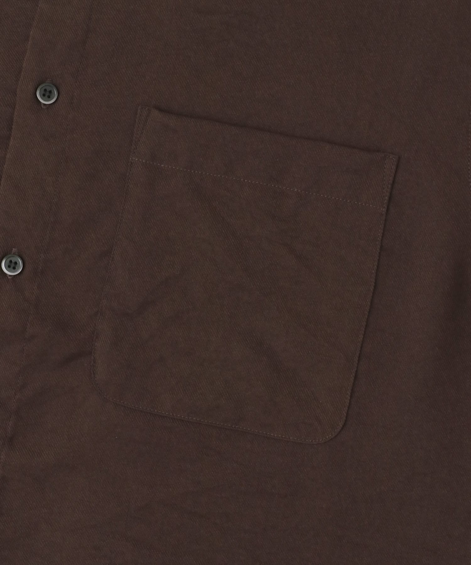 ソフトツイルWPKレギュラーカラーショートスリーブシャツ BROWN M