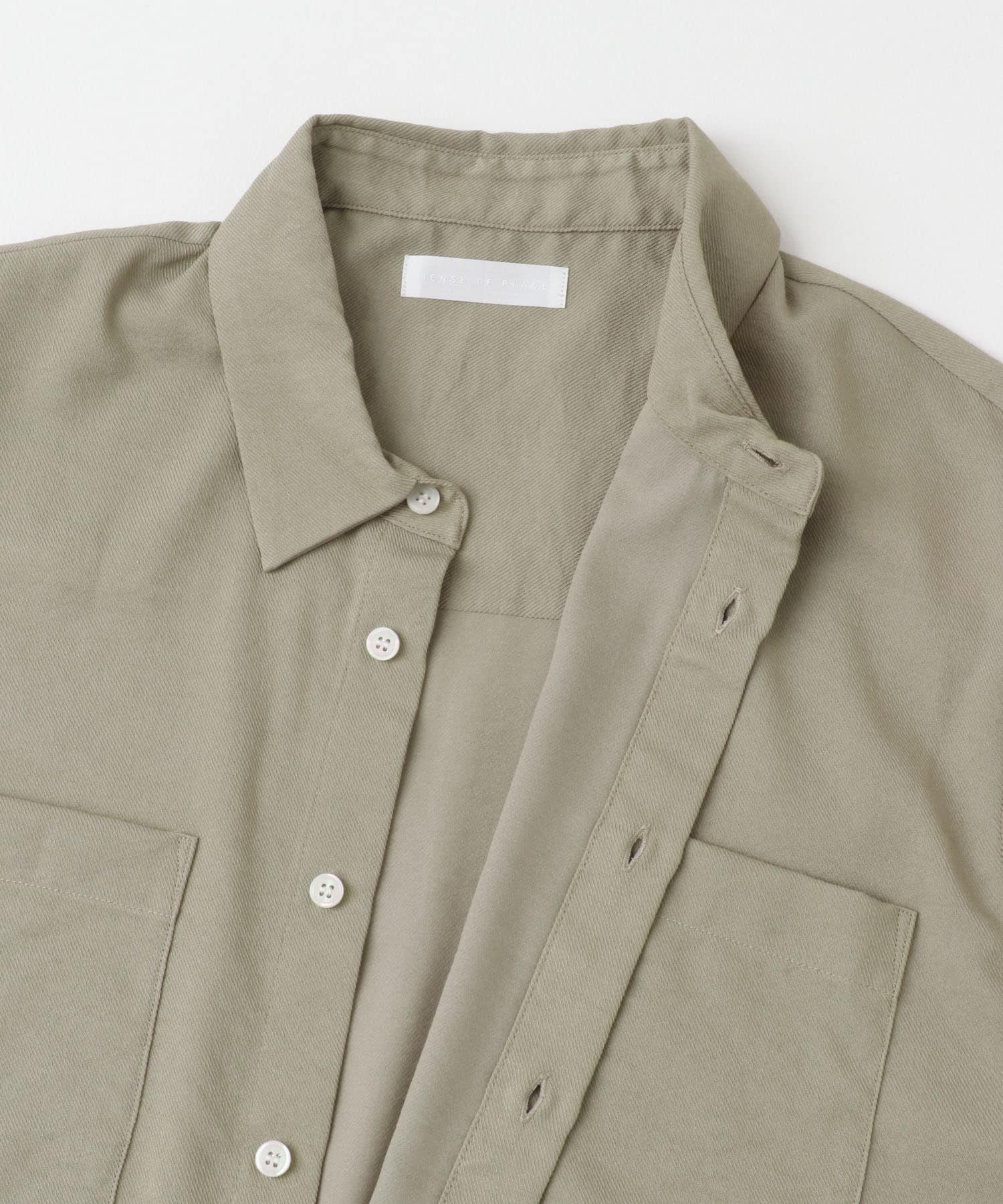 ソフトツイルWPKレギュラーカラーショートスリーブシャツ L.MINT M