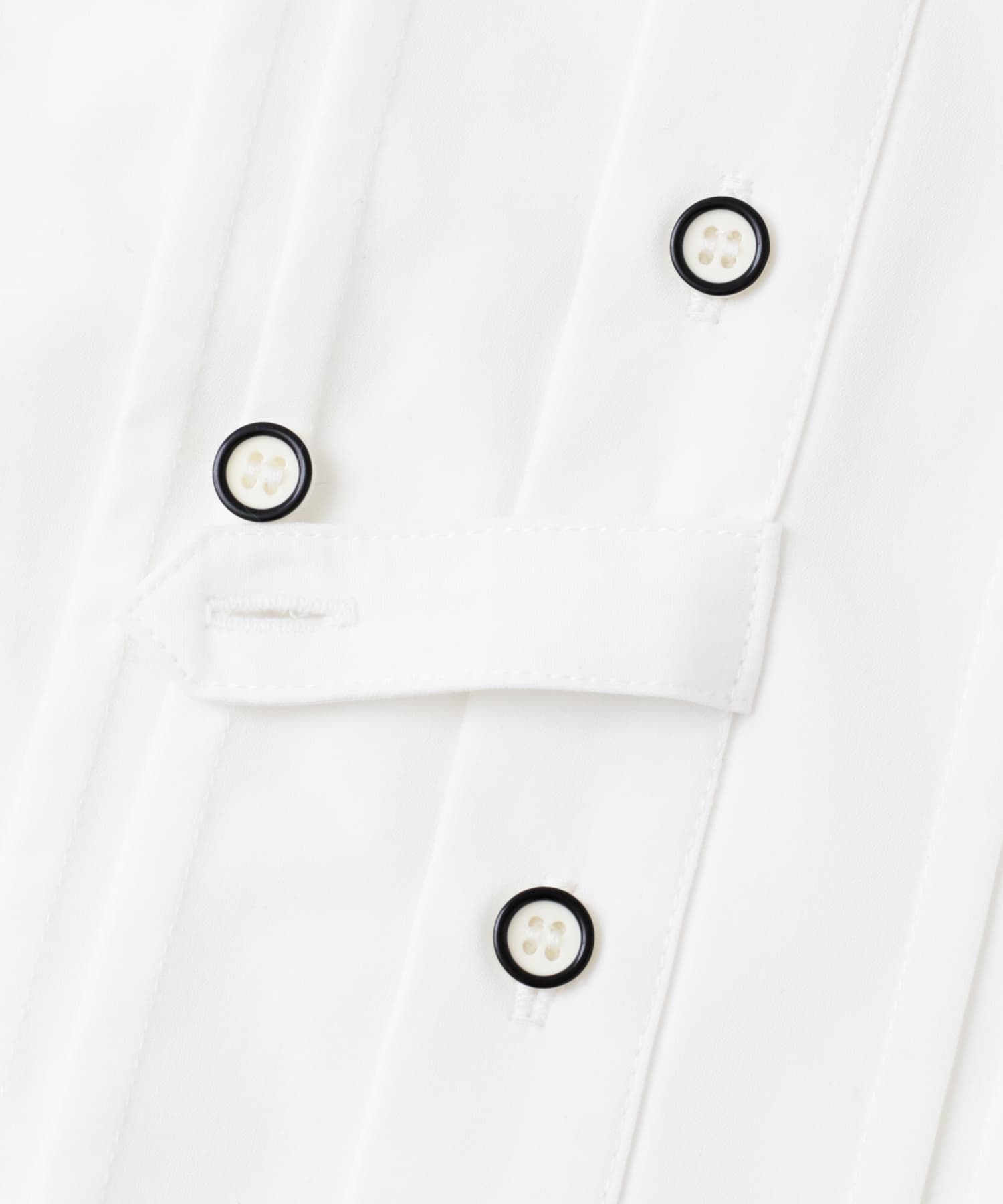 デザインオープンカラーショートスリーブシャツ WHITE M