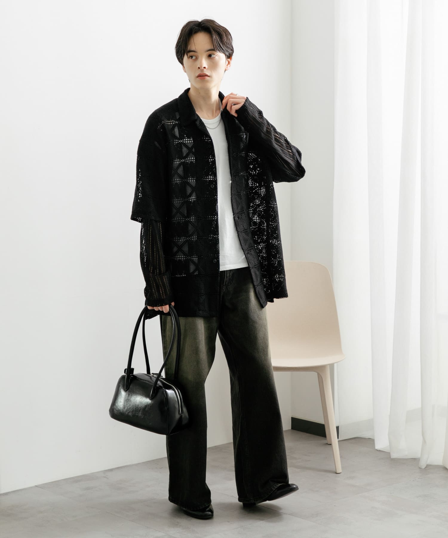 身長：173cm サイズ：L