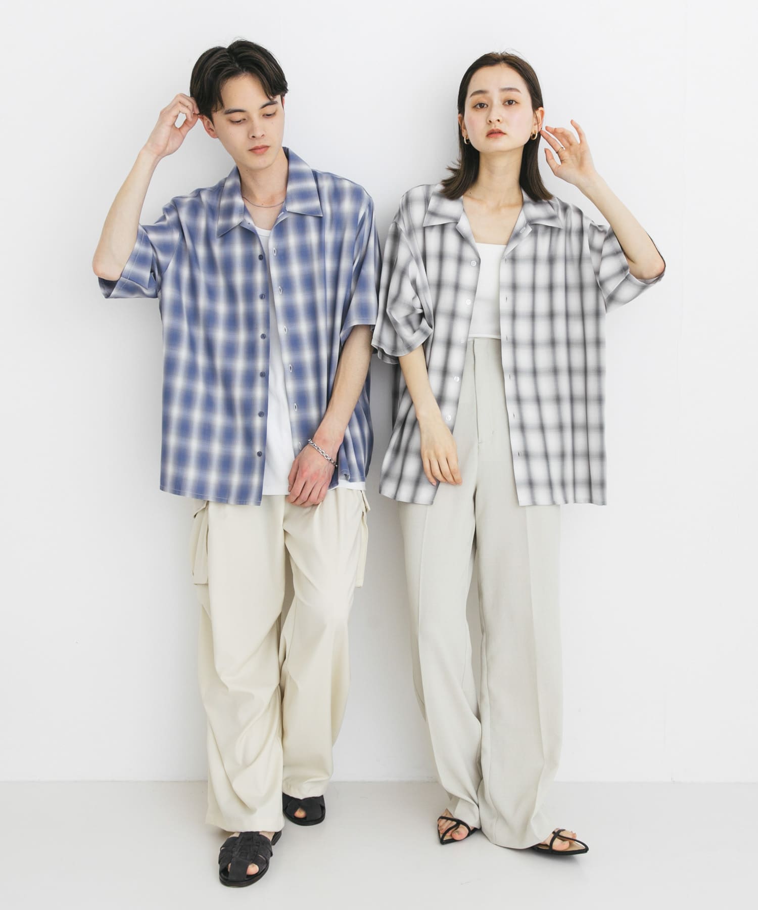 身長：173cm サイズ：L, 身長：169cm サイズ：L