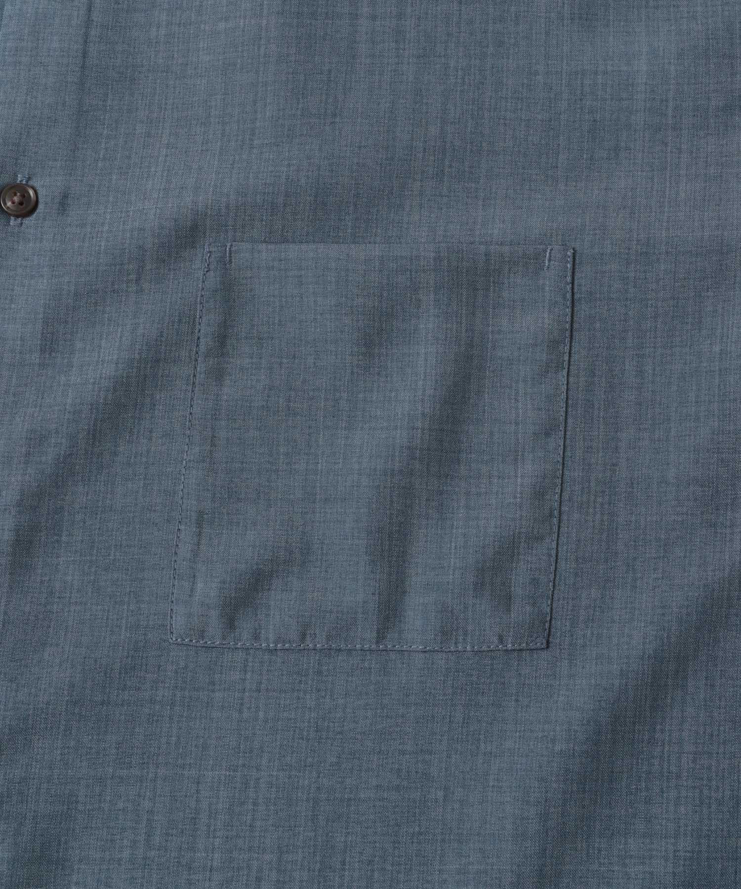 『セットアップ対応』『速乾』クイックドライレギュラーカラーショートスリーブシャツII BLUE M