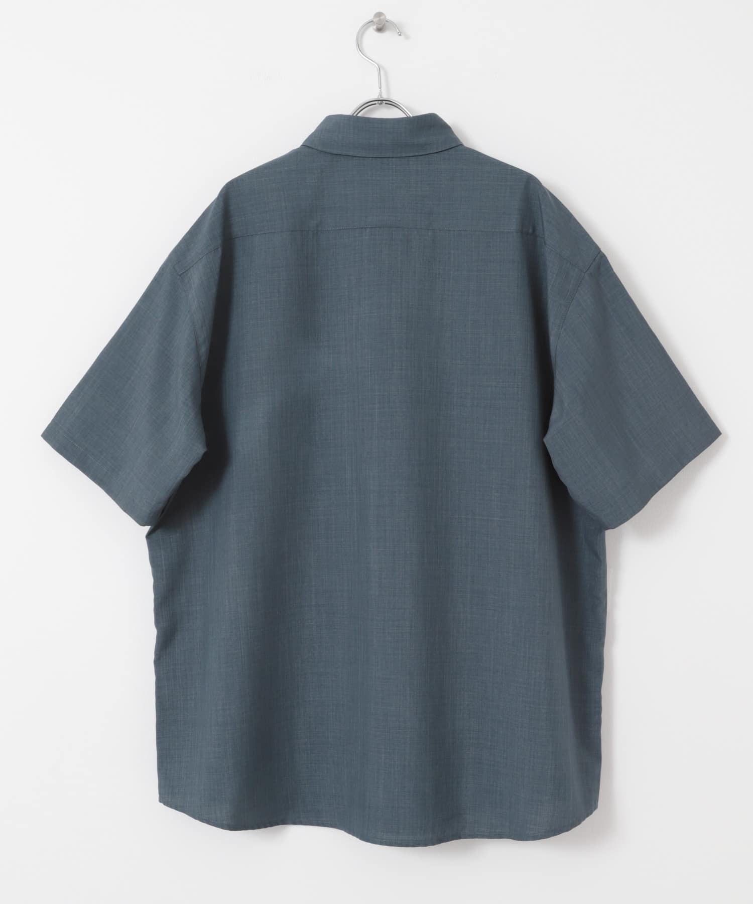 『セットアップ対応』『速乾』クイックドライレギュラーカラーショートスリーブシャツII BLUE M