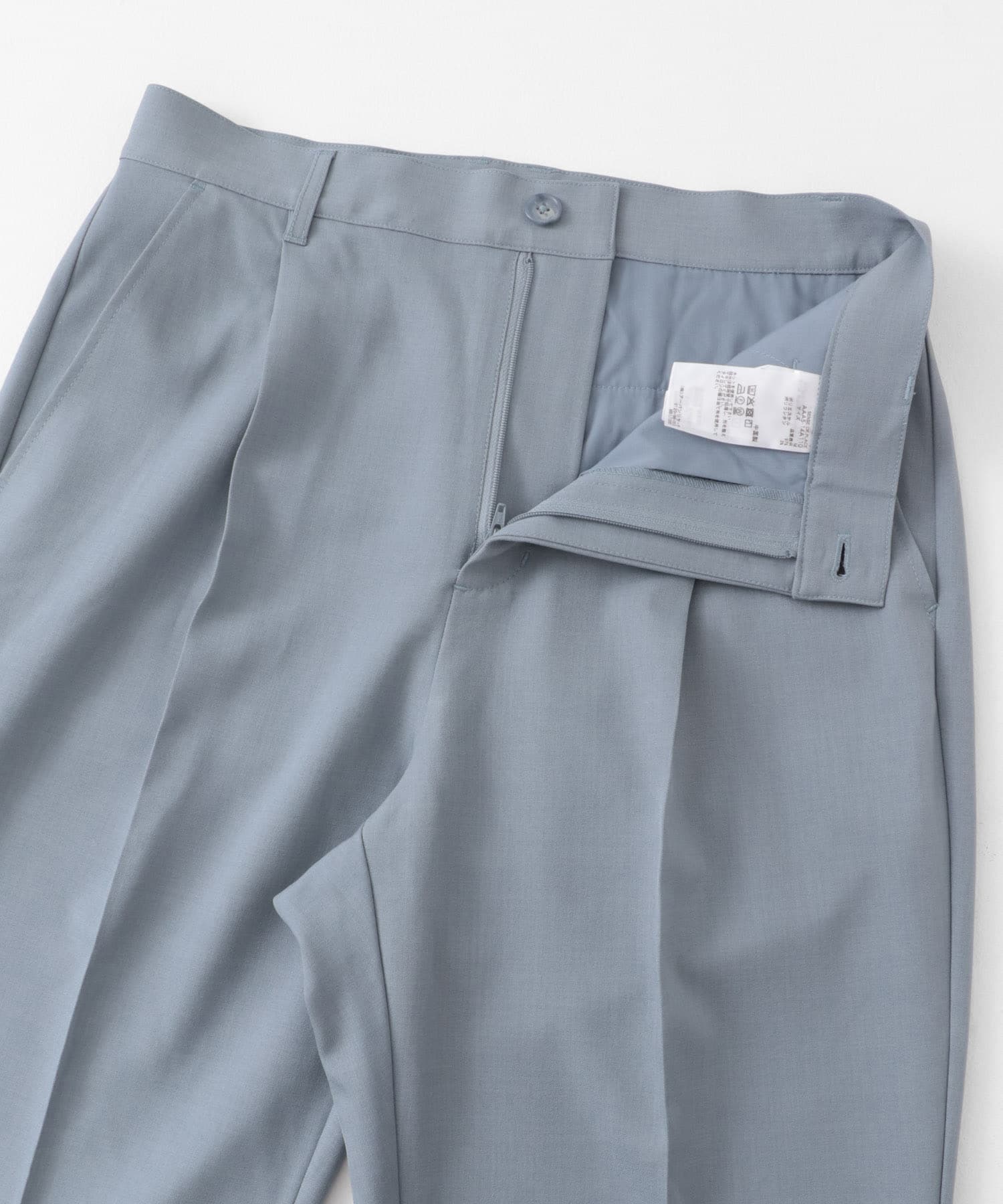 ドレープフレアスラックス BLUE M