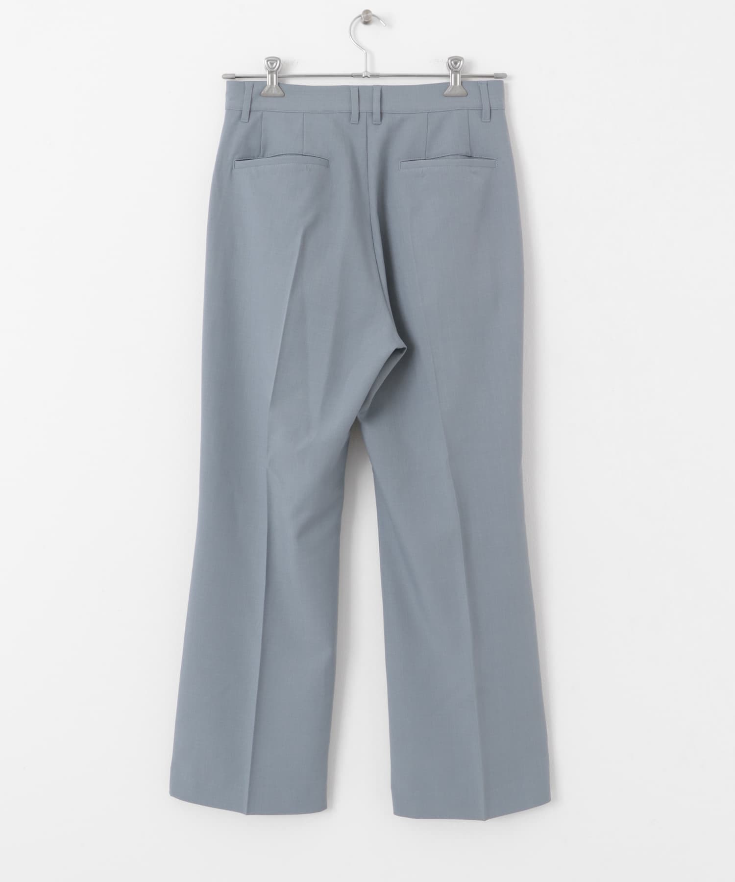 ドレープフレアスラックス BLUE M