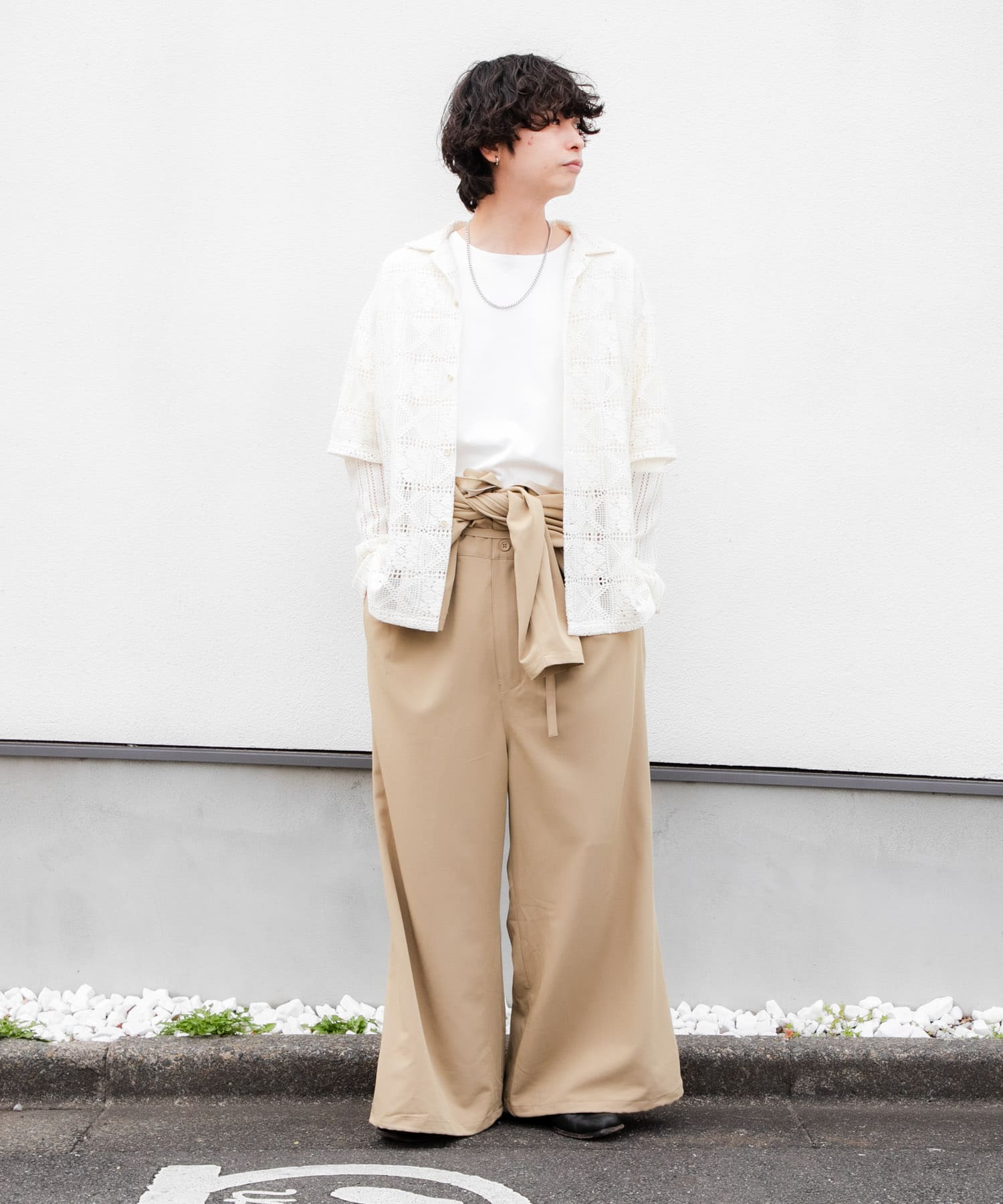 ベルトテッドジャンプスーツ