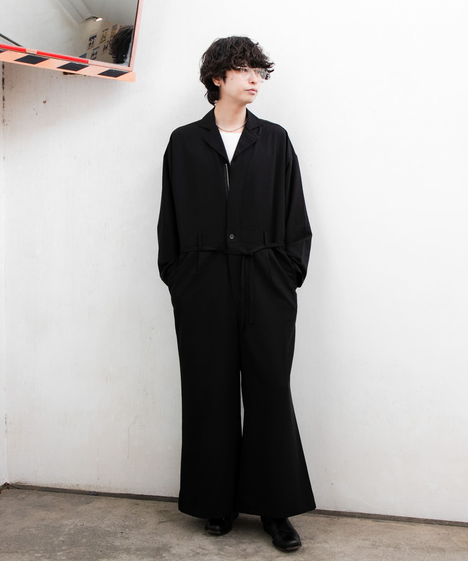 ベルトテッドジャンプスーツ