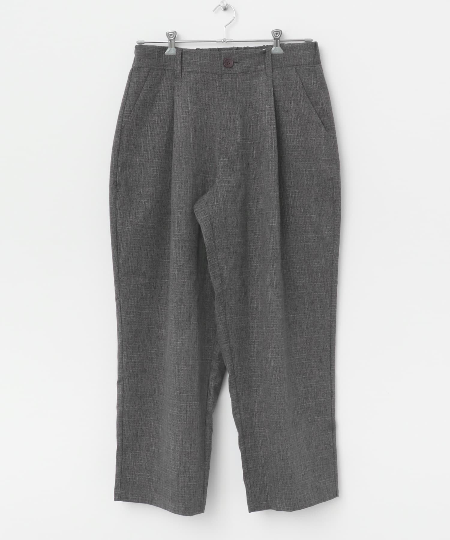 メランジタックワイドパンツ CHARCOAL M
