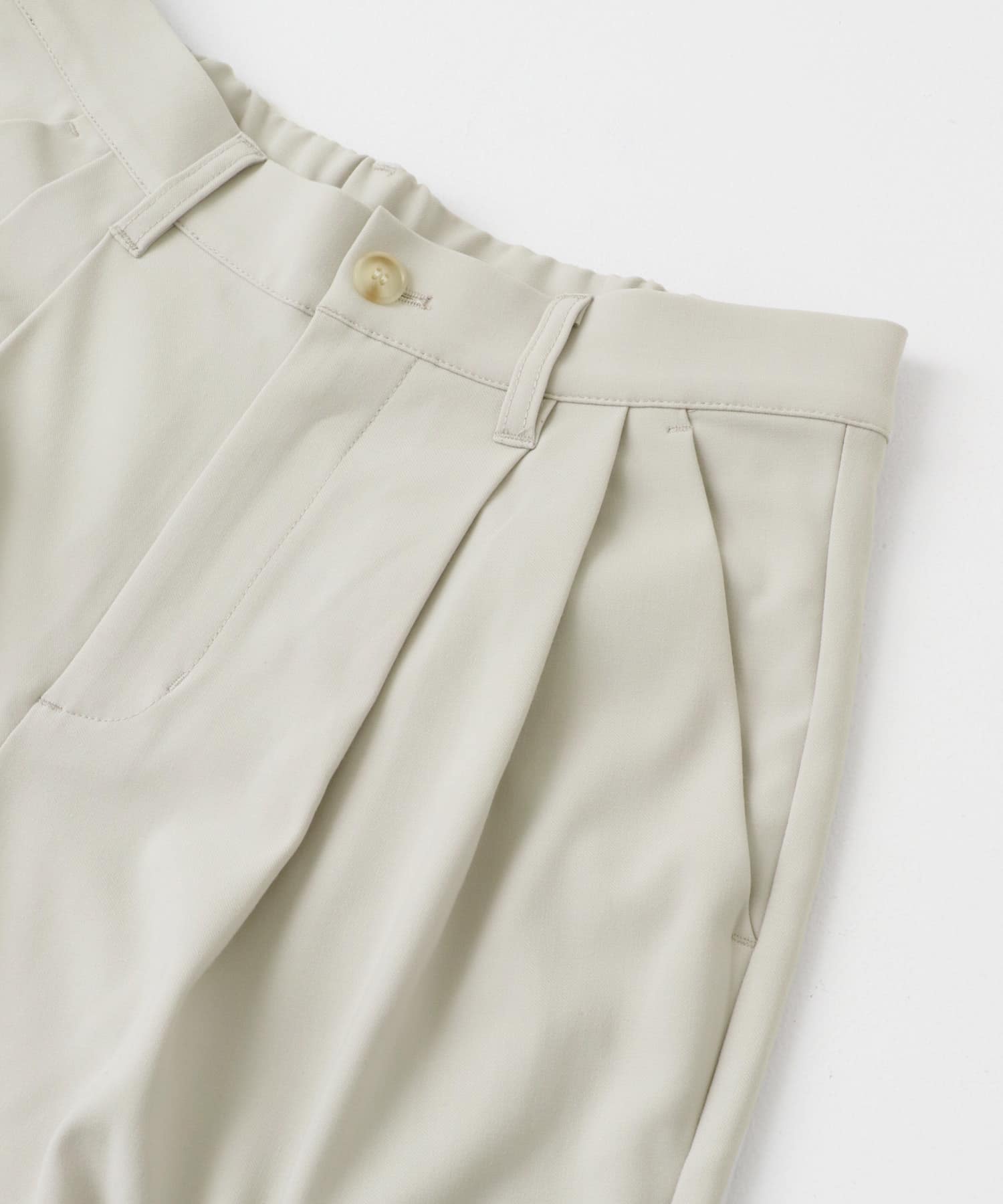 2タックフレアワイドスラックス GREIGE M