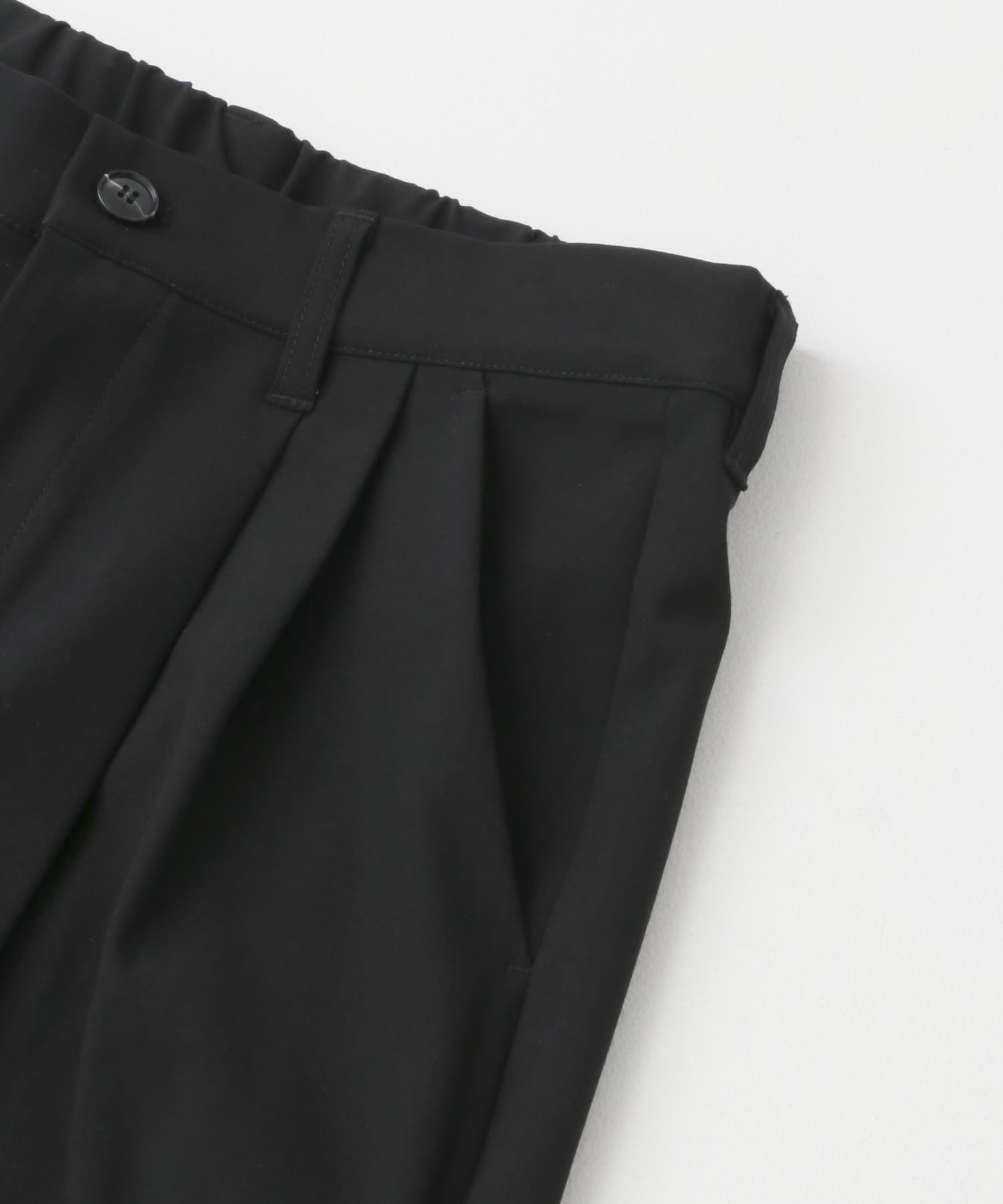 2タックフレアワイドスラックス BLACK M