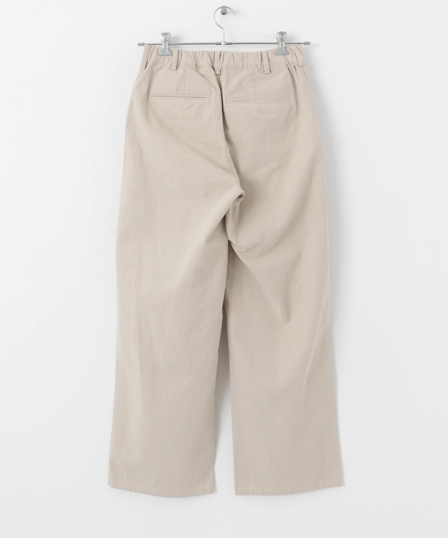 ドライタッチワイドパンツ GREIGE M