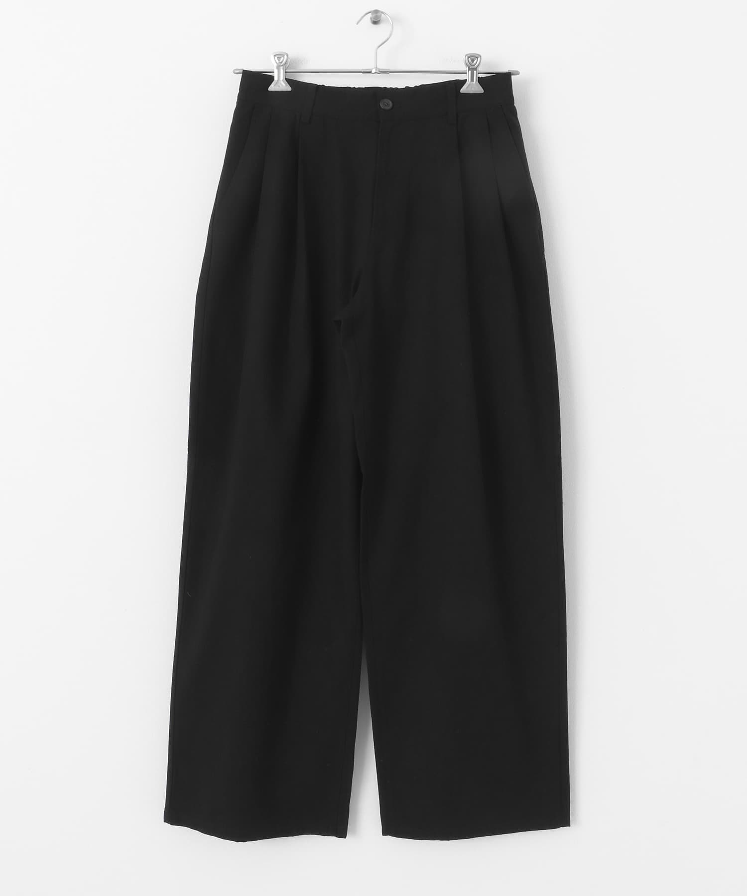 ドライタッチワイドパンツ BLACK M