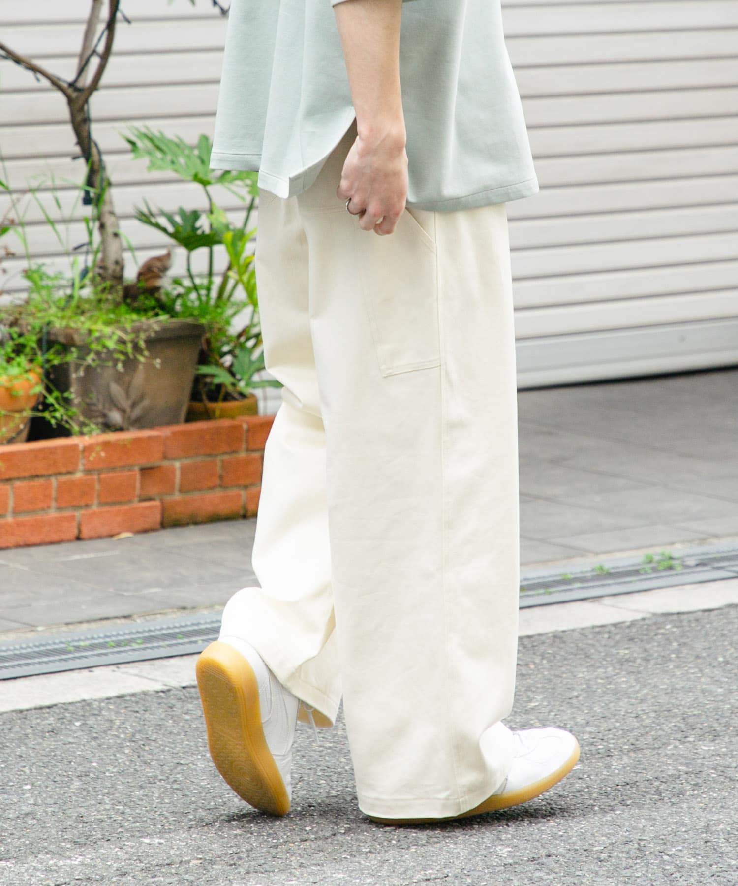 カツラギペインターワイドパンツ