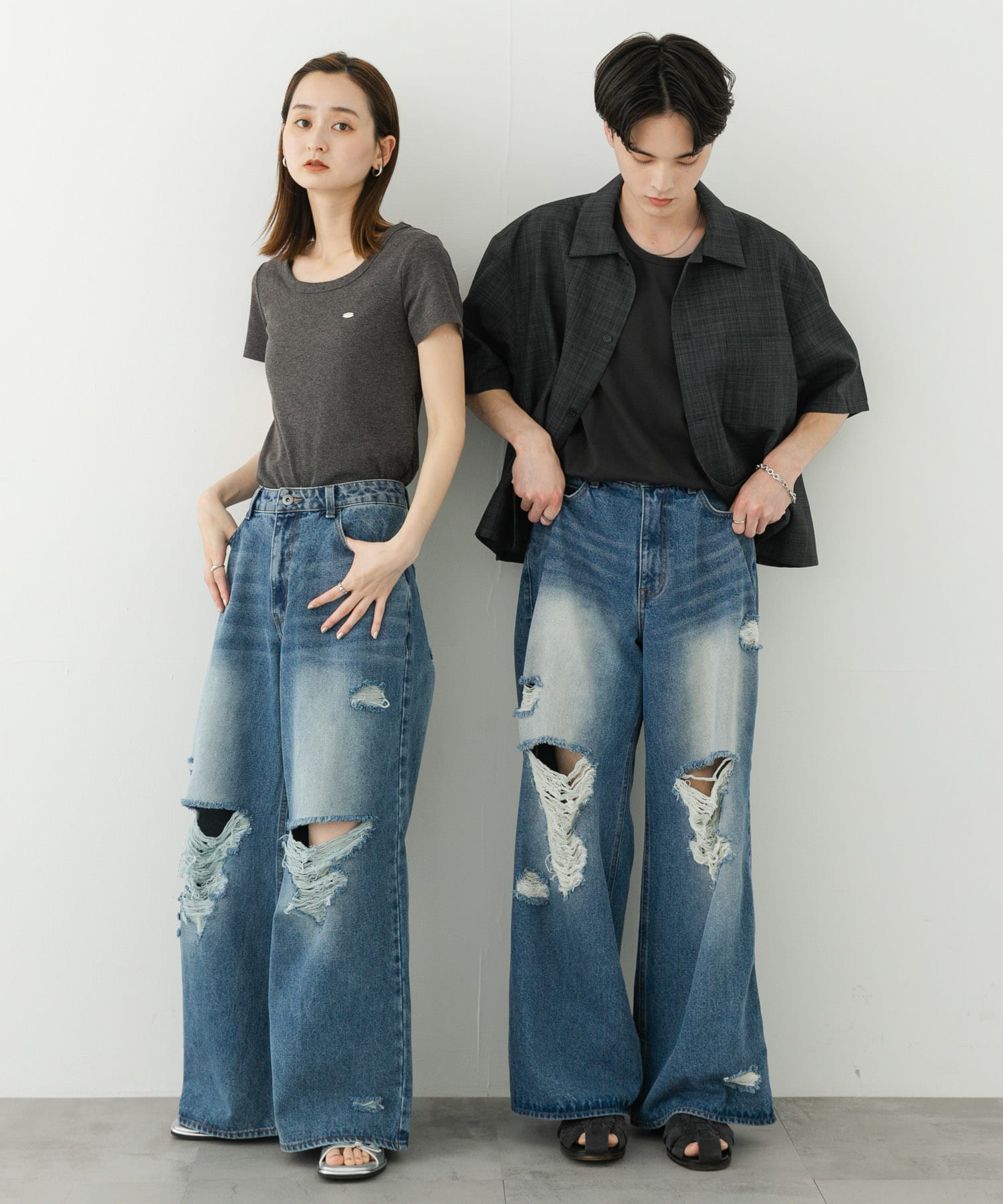 身長：169cm サイズ：M, 身長：173cm サイズ：L