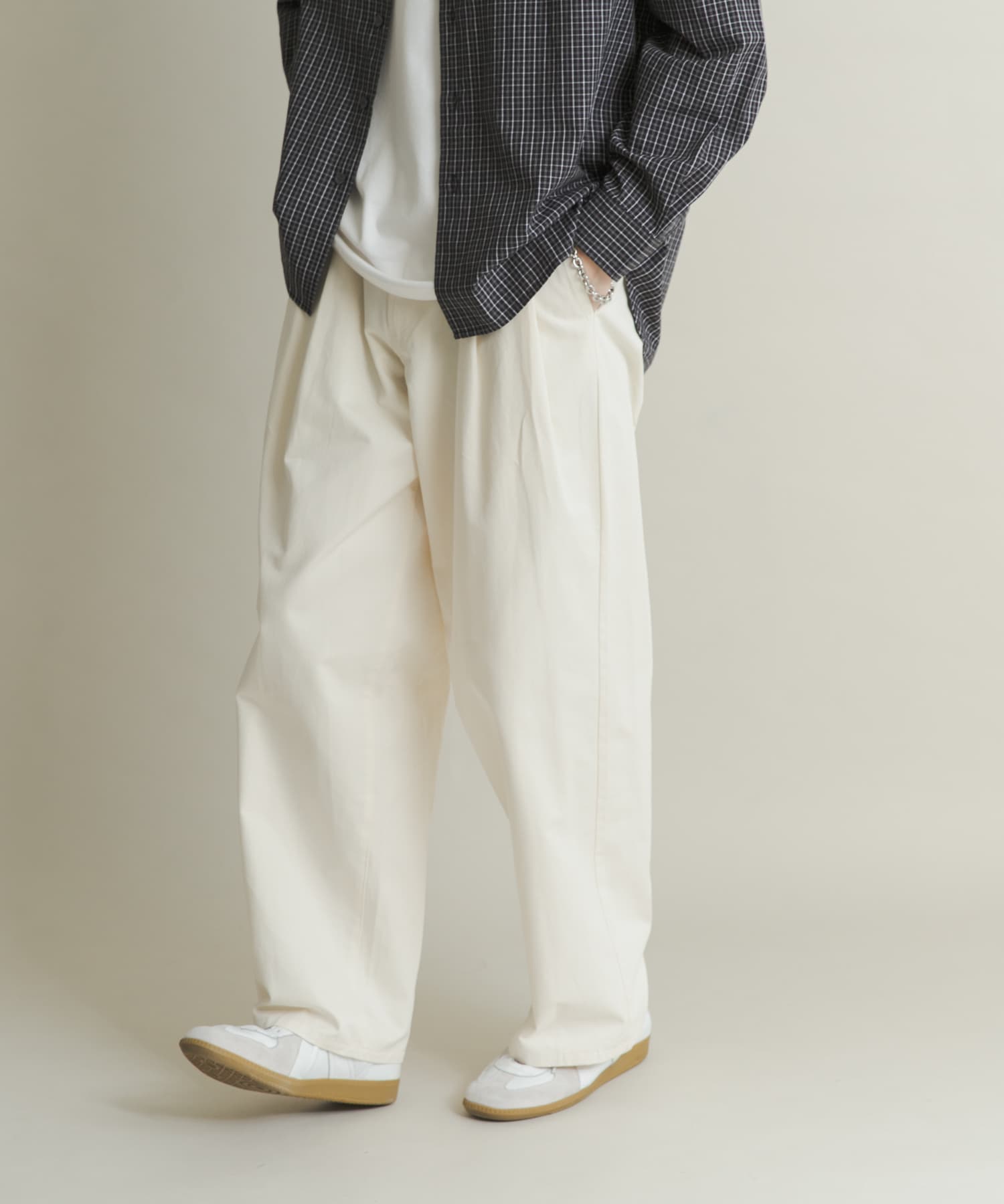 2タックワイドチノパンツ