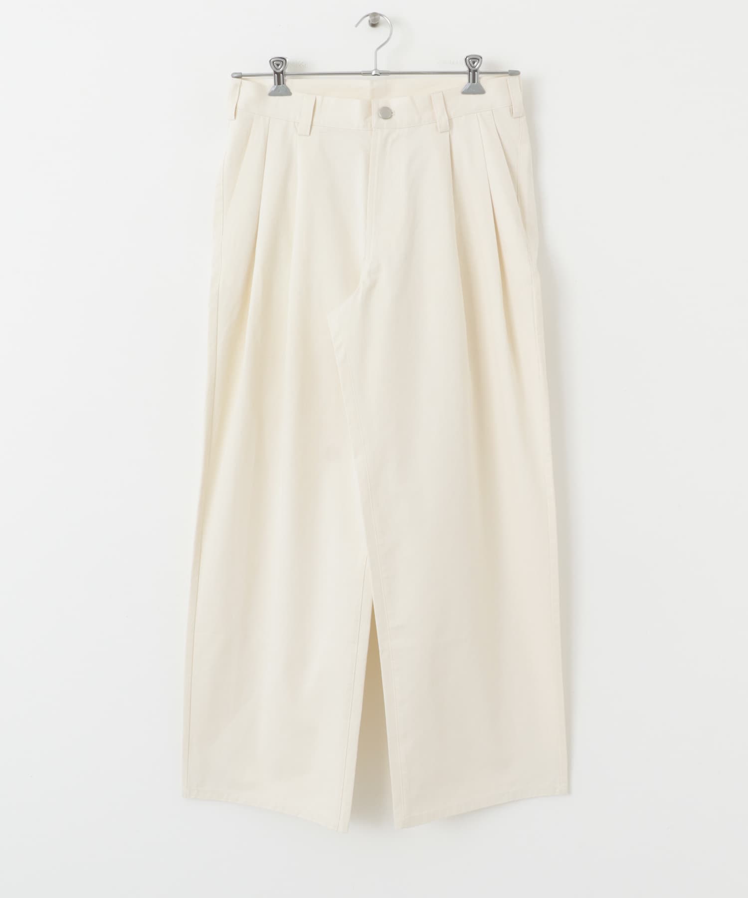 2タックワイドチノパンツ GREIGE M