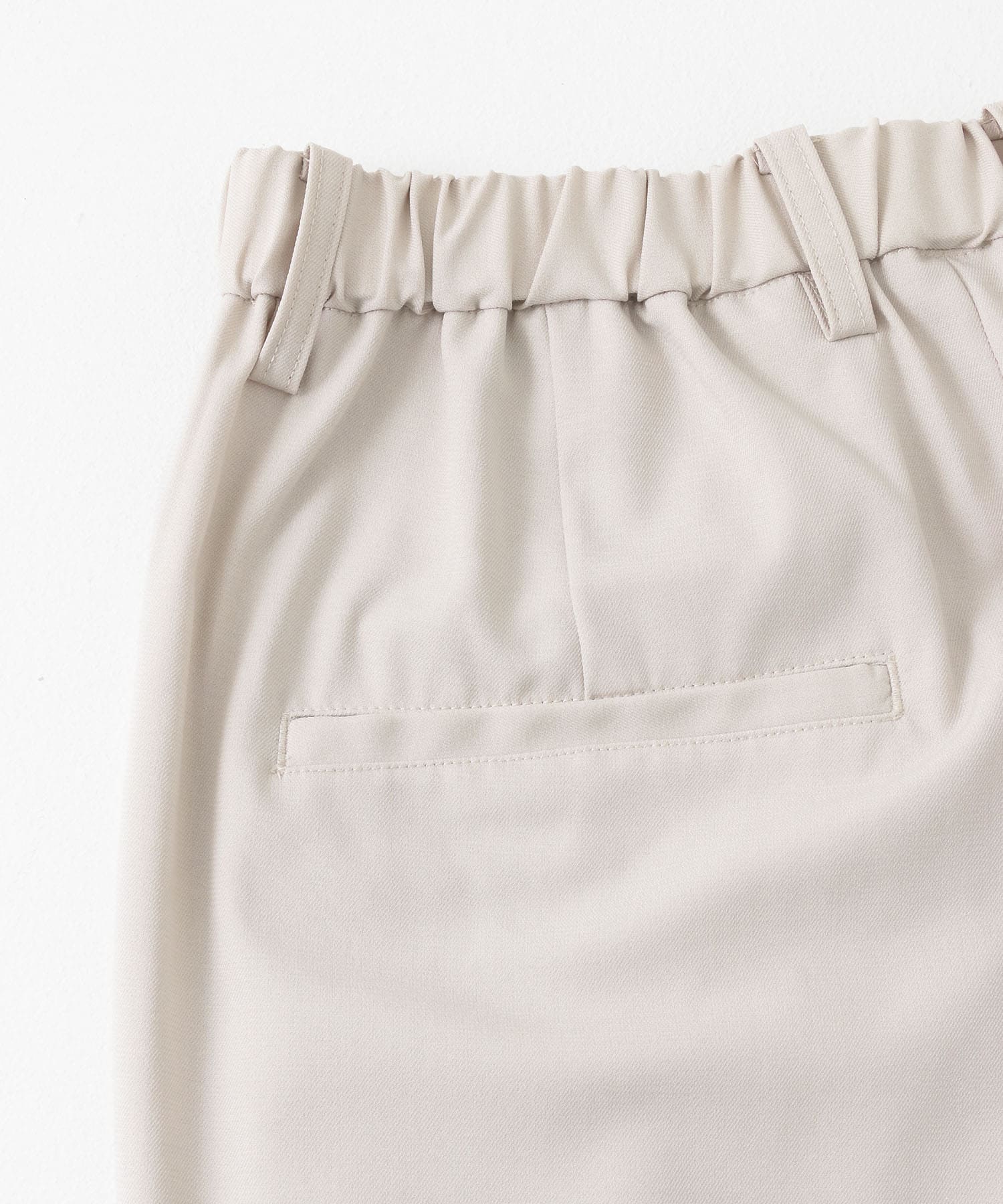 ダブルタックテーパードパンツ GREIGE S