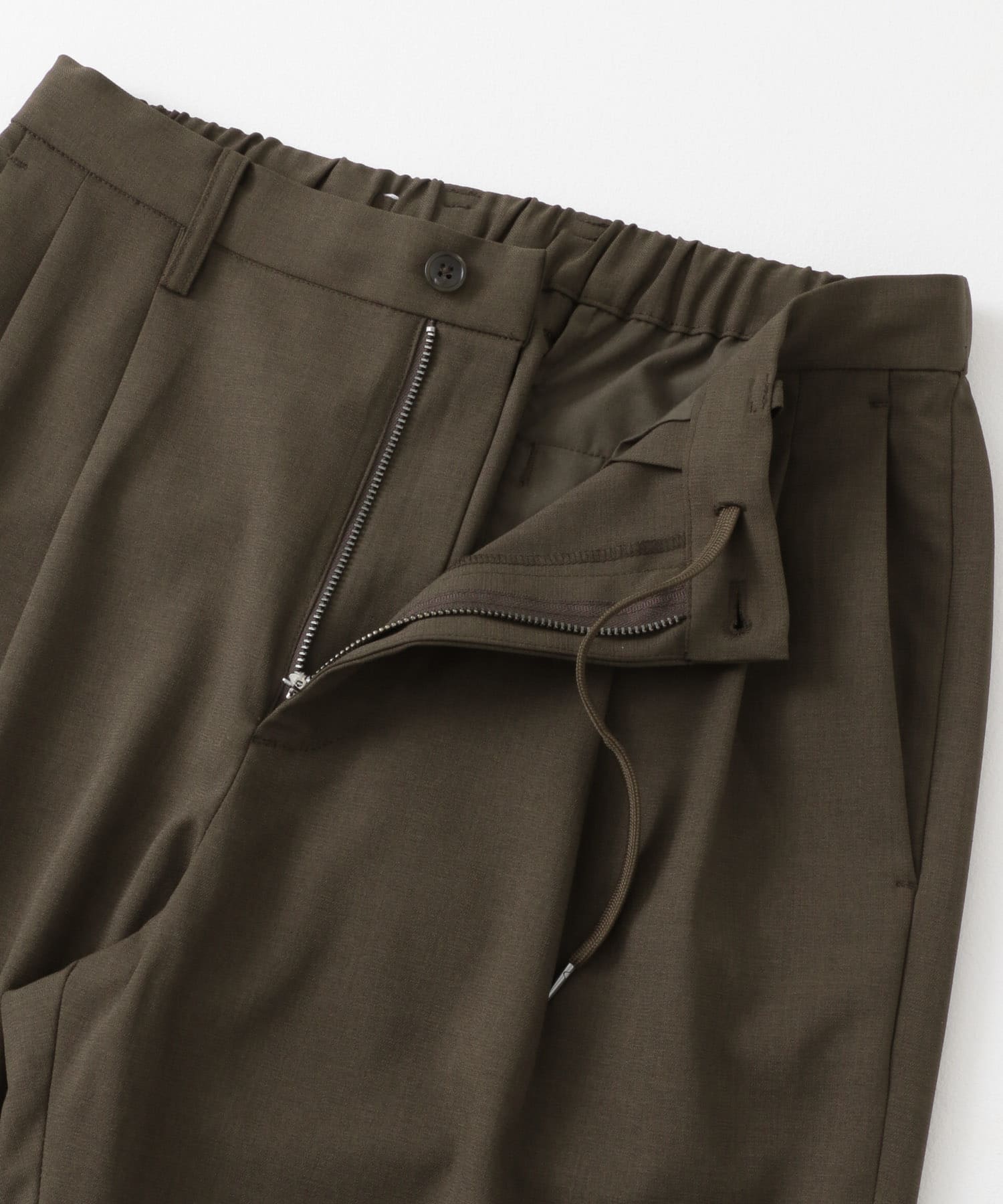 ダブルタックワイドパンツ BROWN S