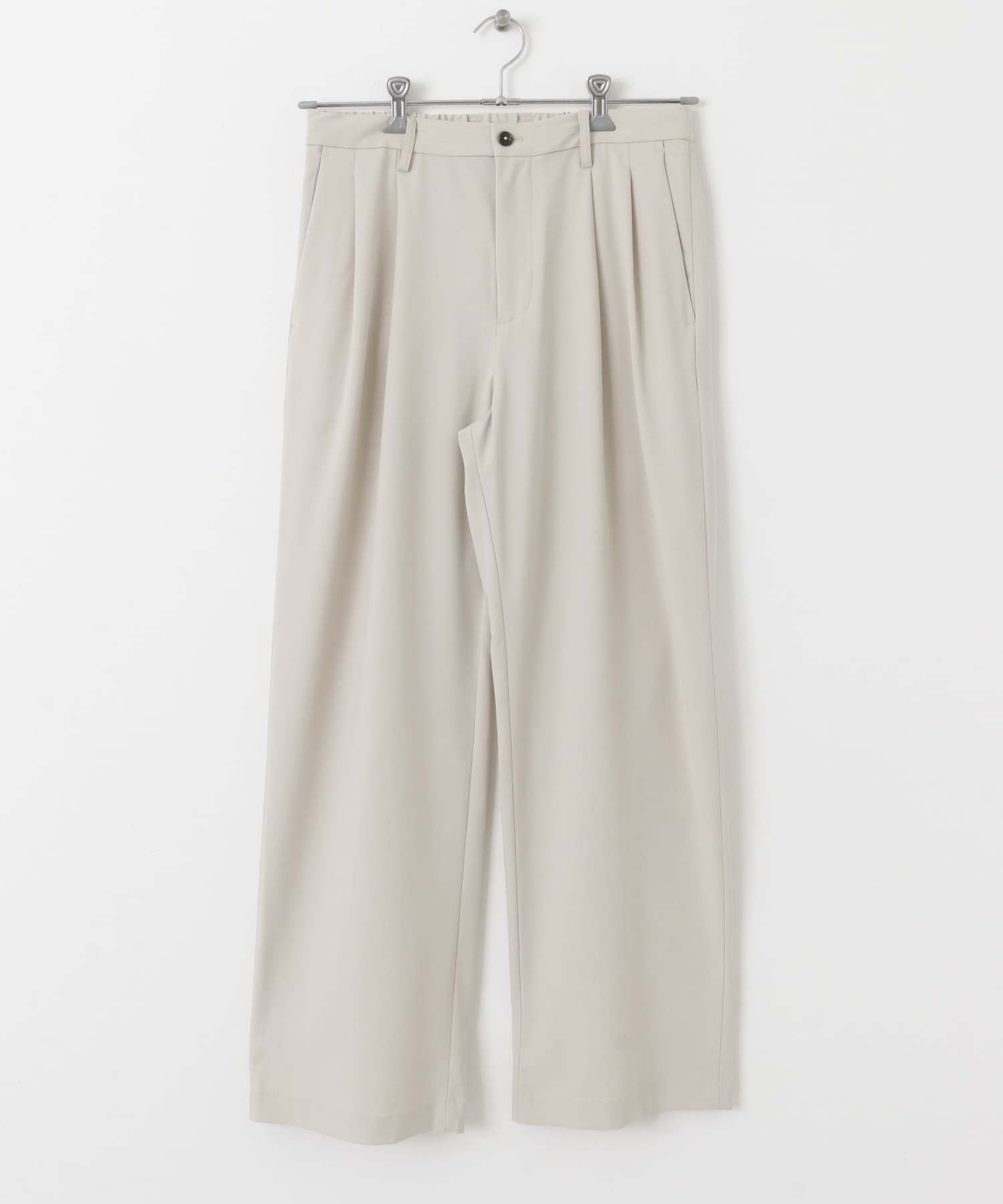 ダブルタックワイドパンツ GREIGE S
