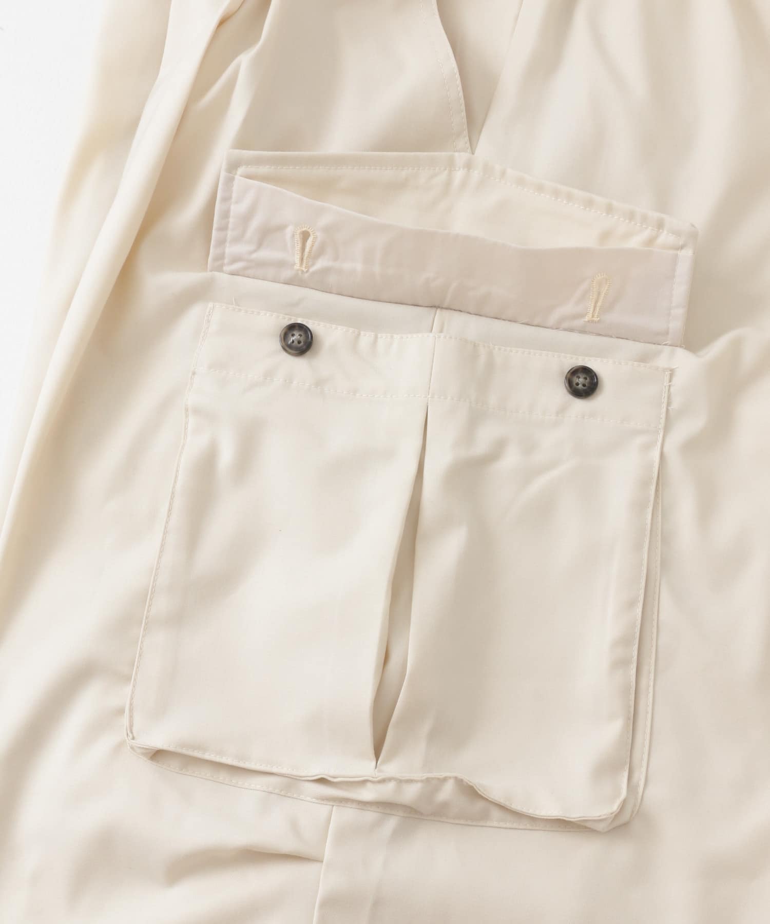 『ユニセックス』ワイドカーゴパンツ GREIGE S