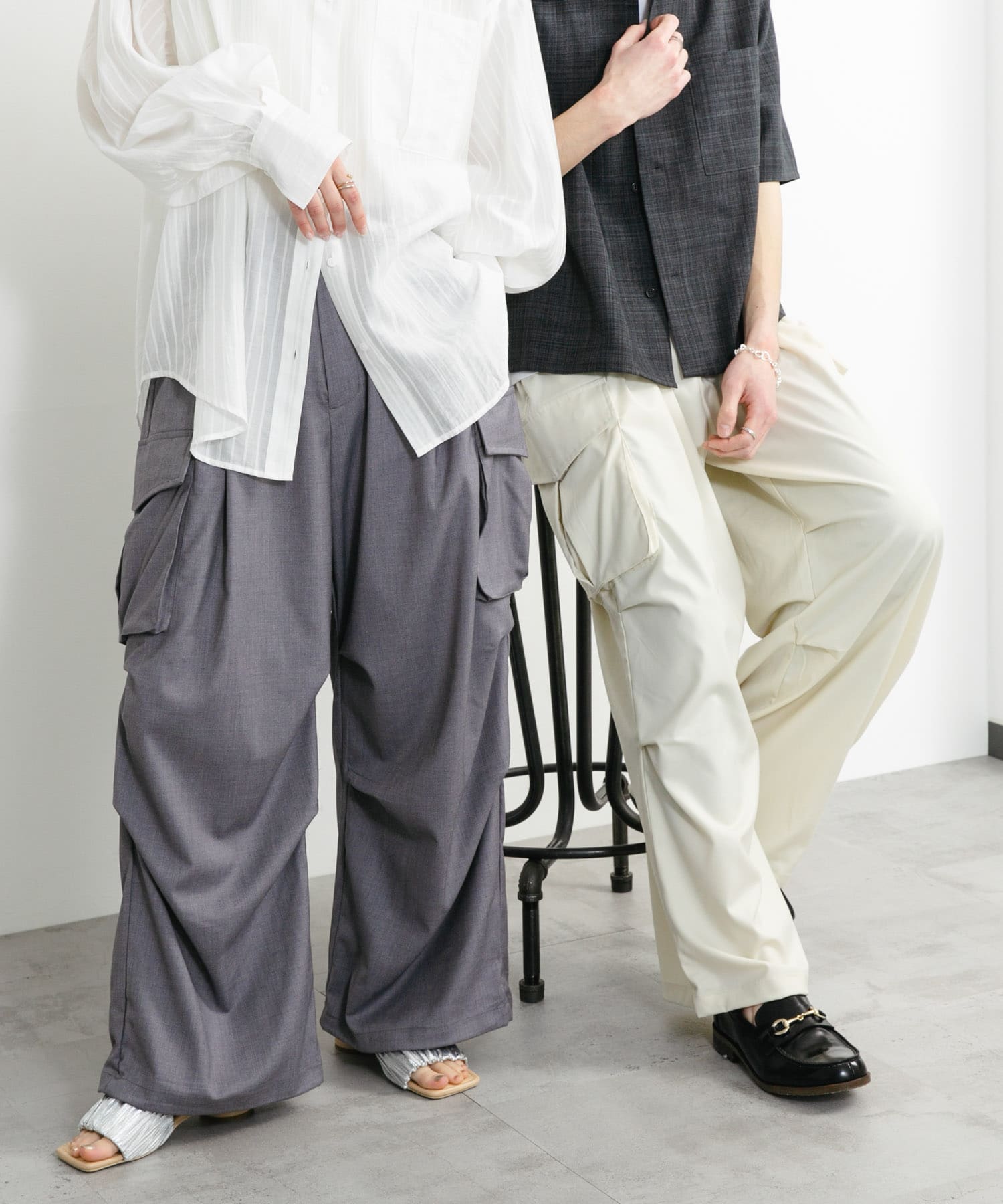 ユニセックス』ワイドカーゴパンツ(S GRAY): ボトム｜URBAN RESEARCH