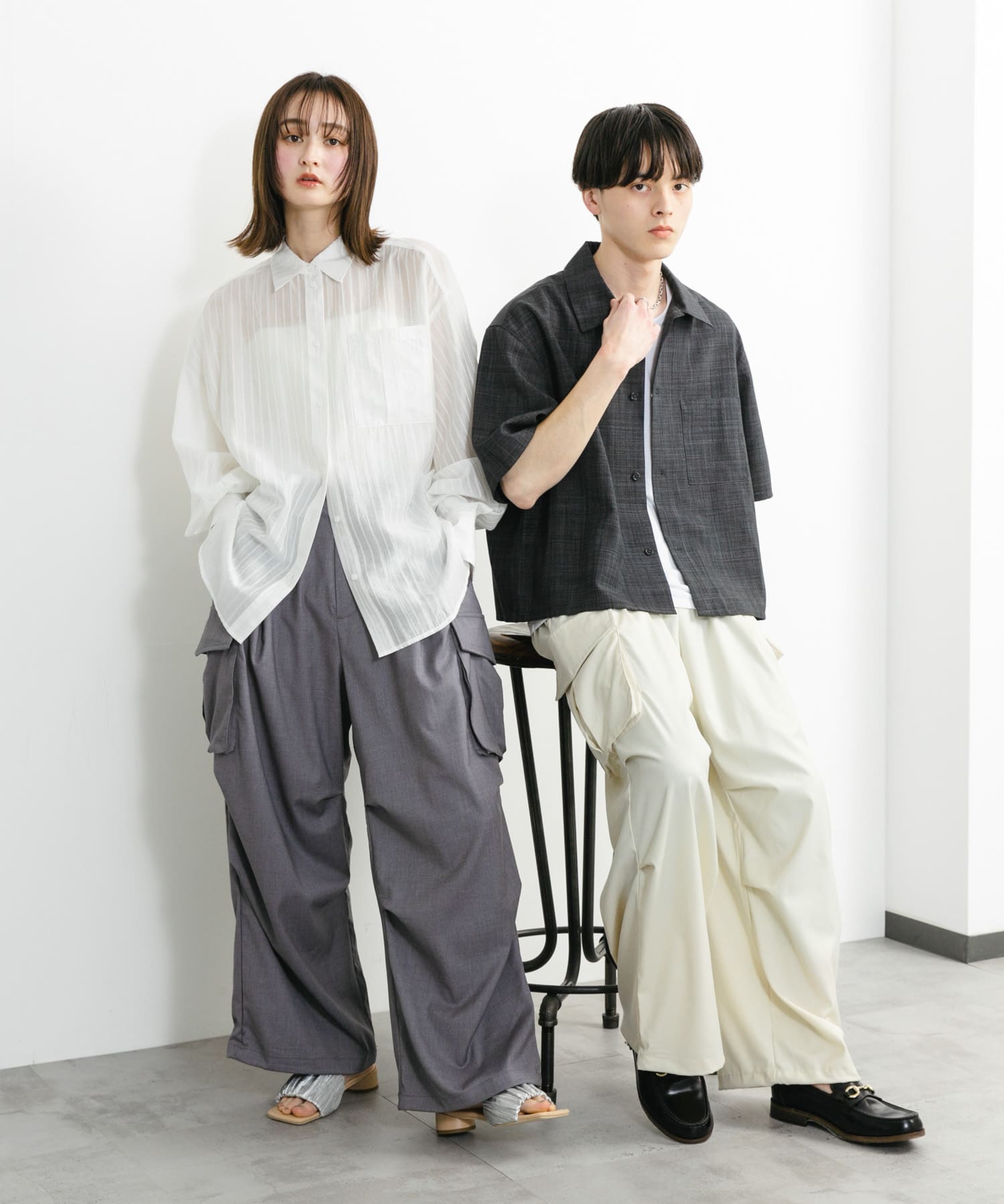 身長：169cm サイズ：M, 身長：173cm サイズ：L