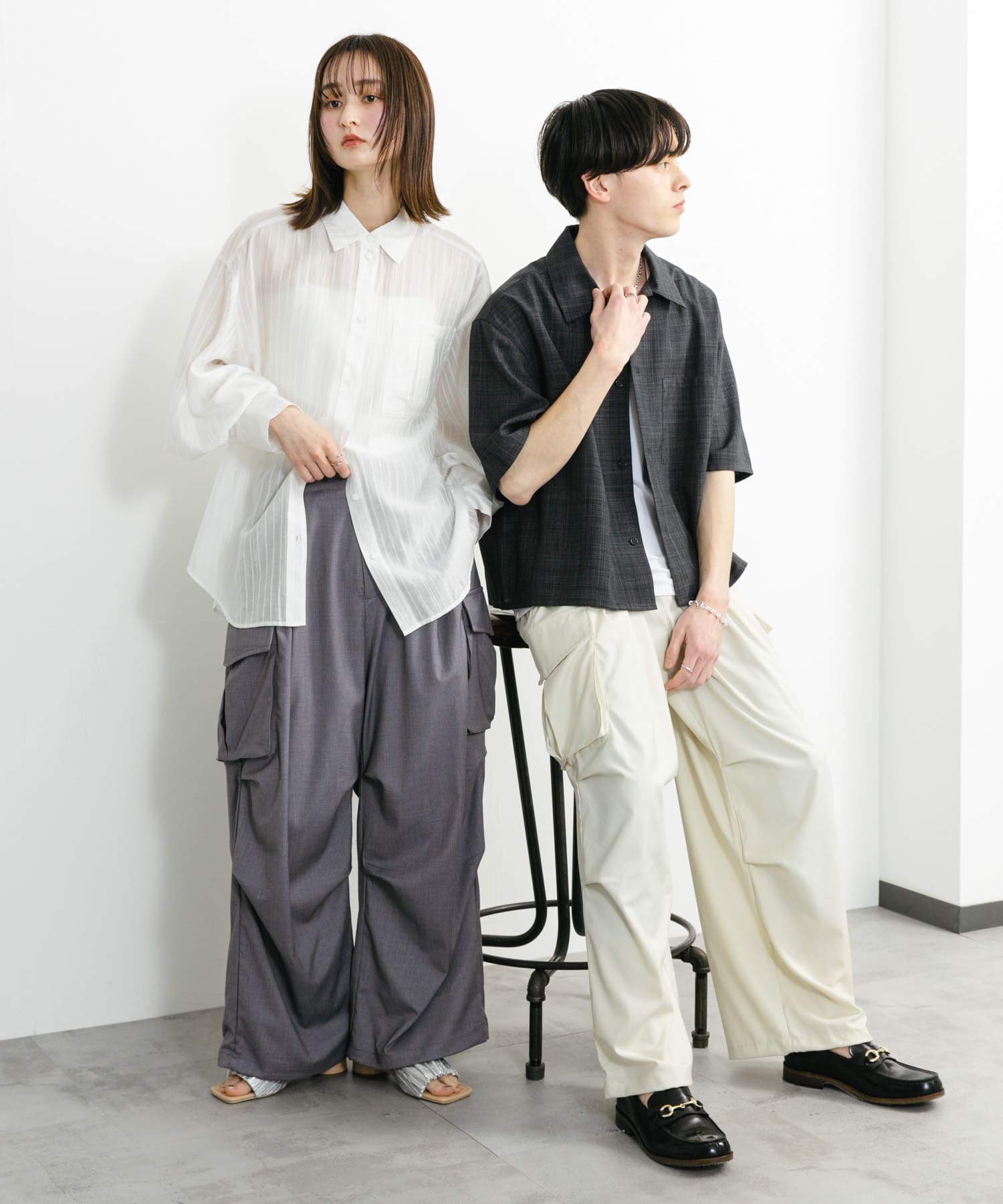 身長：169cm サイズ：M, 身長：173cm サイズ：L