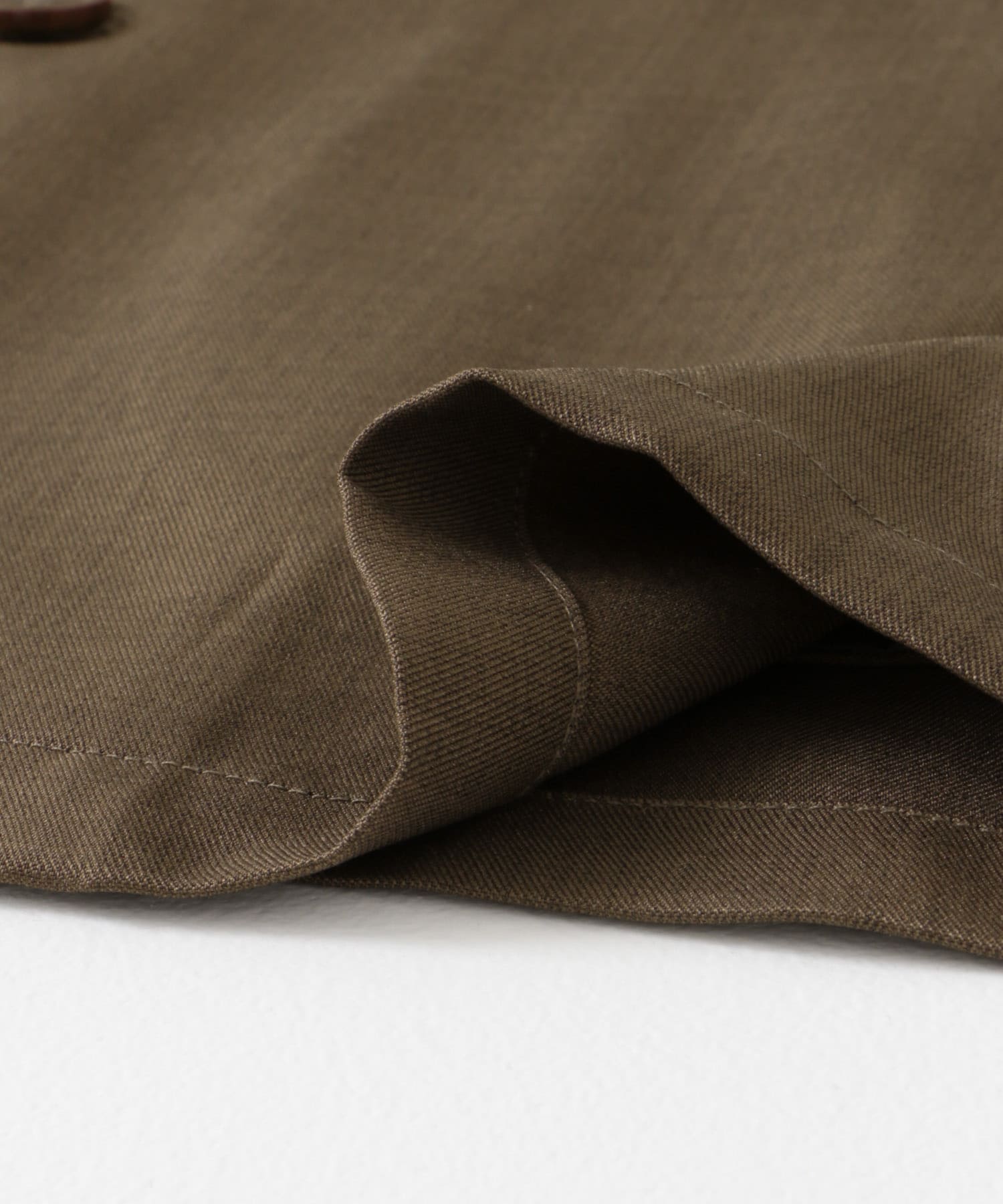 リネンライクテーラードショートスリーブジャケット BROWN M