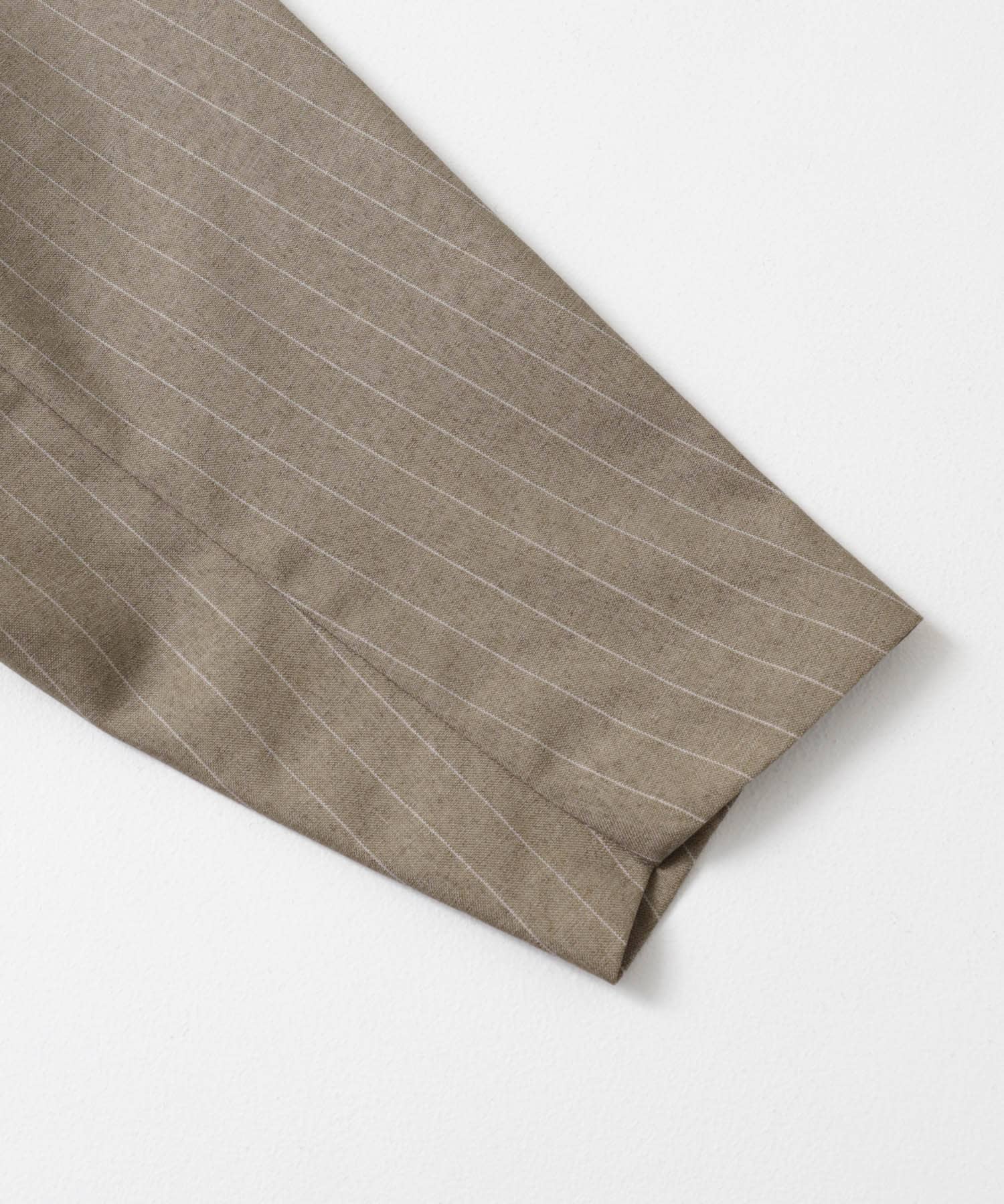 『セットアップ対応』『イージーケア/速乾』リネンライクピンストライプルーズジャケット BEIGE M