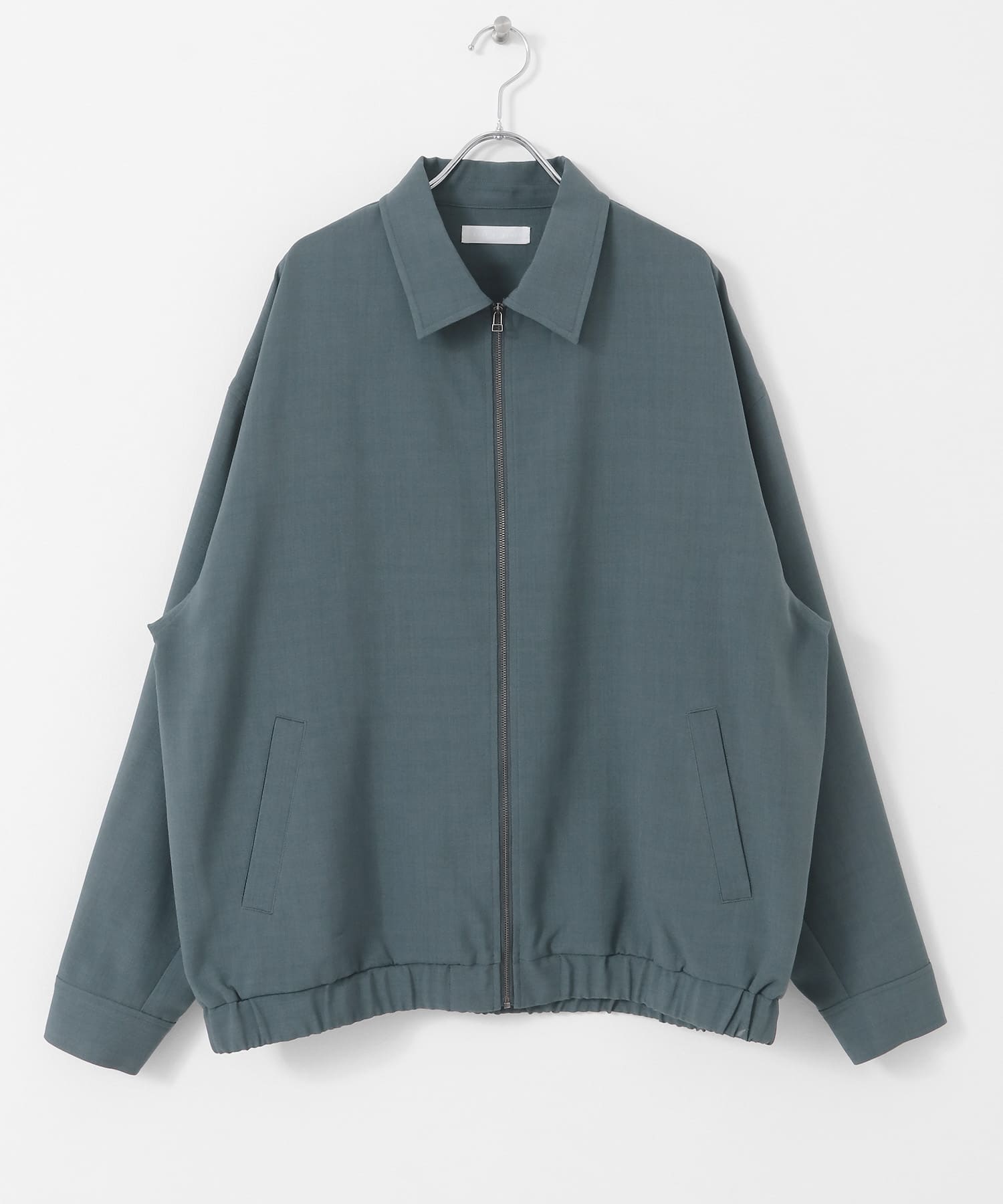 『UR TECH DRYLUXE』リネンライクジップブルゾン GREEN M