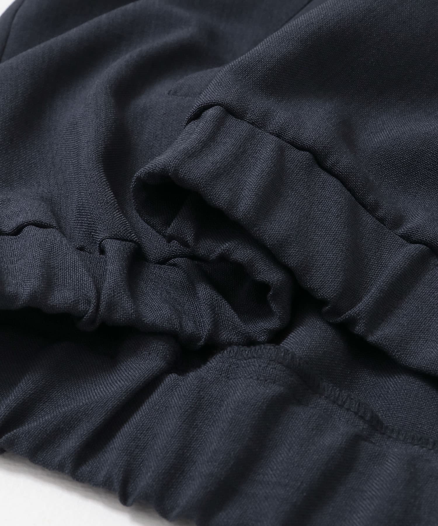 『UR TECH DRYLUXE』リネンライクジップブルゾン NAVY M