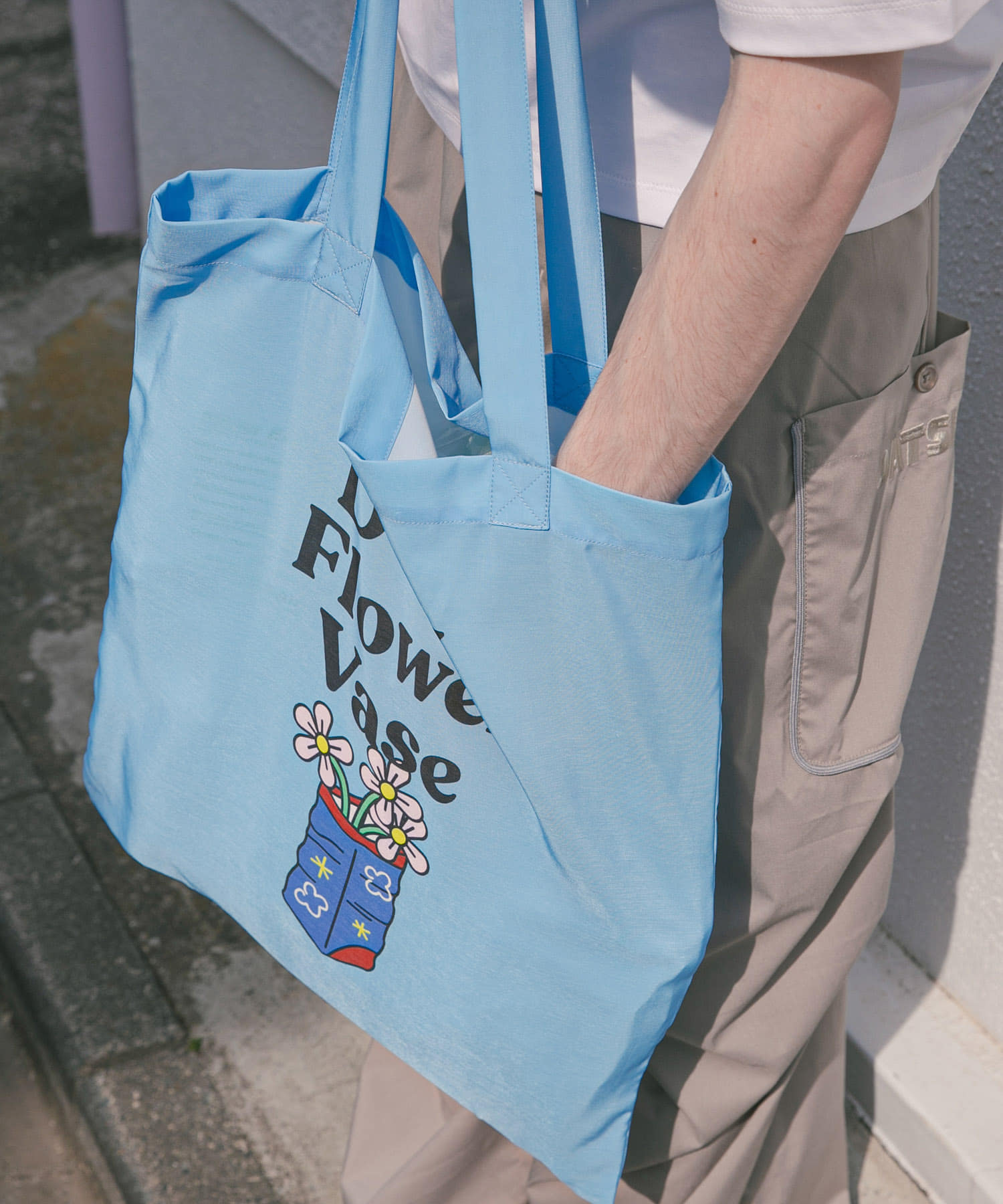 『別注』OATSIDE×SENSE OF PLACE　トートバッグ BLUE one