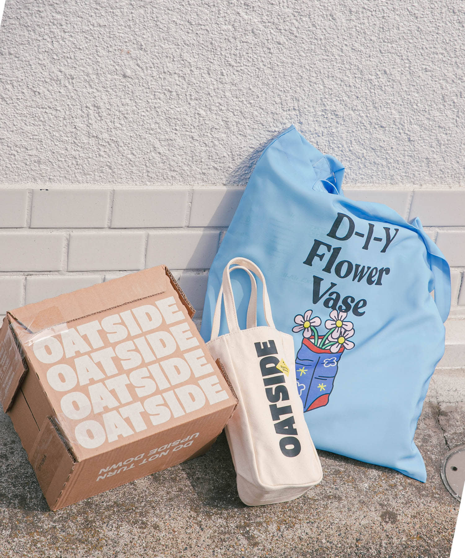 『別注』OATSIDE×SENSE OF PLACE　トートバッグ BLUE one