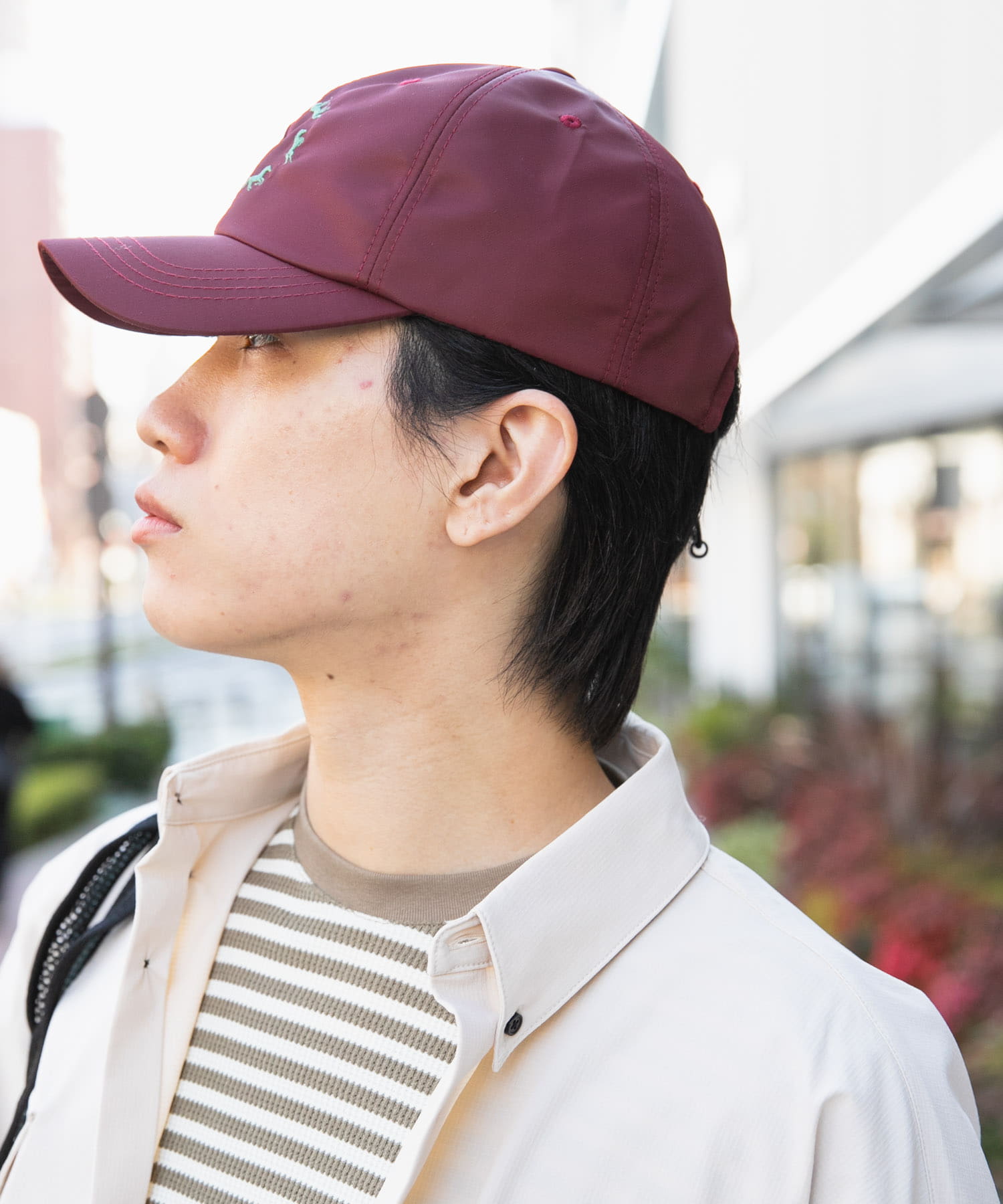 バックコードロゴキャップ RED one