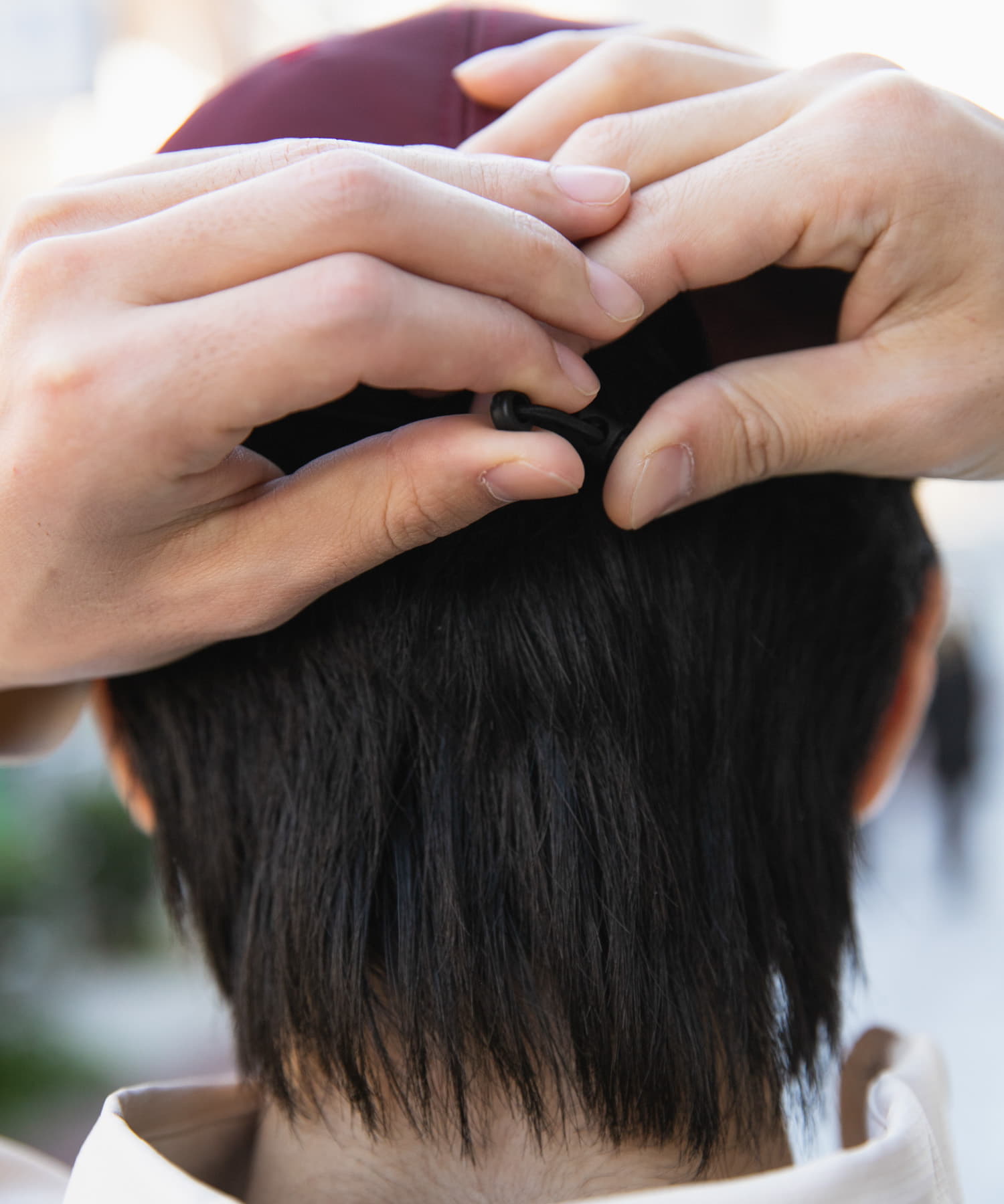 バックコードロゴキャップ RED one