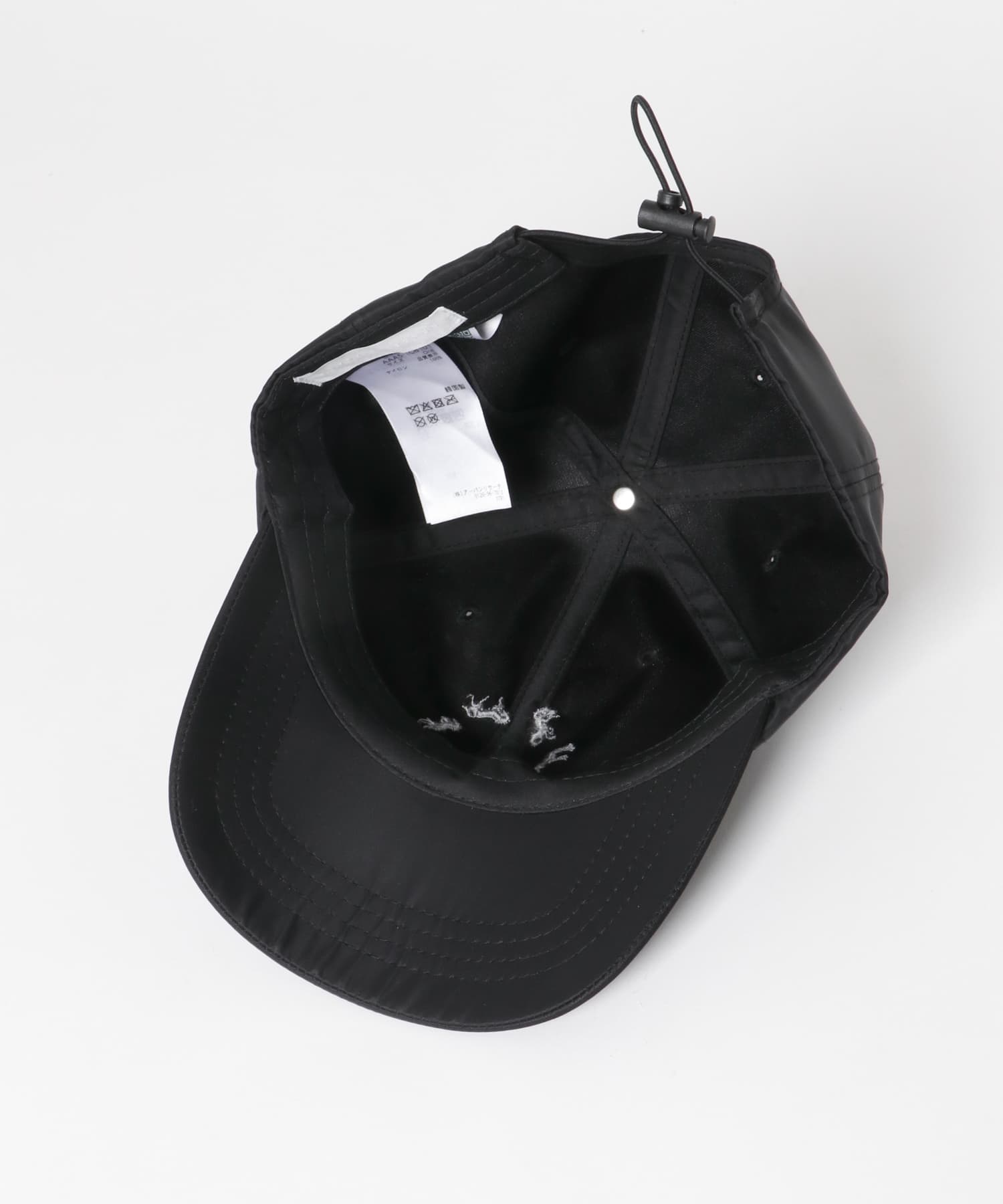 バックコードロゴキャップ BLACK one