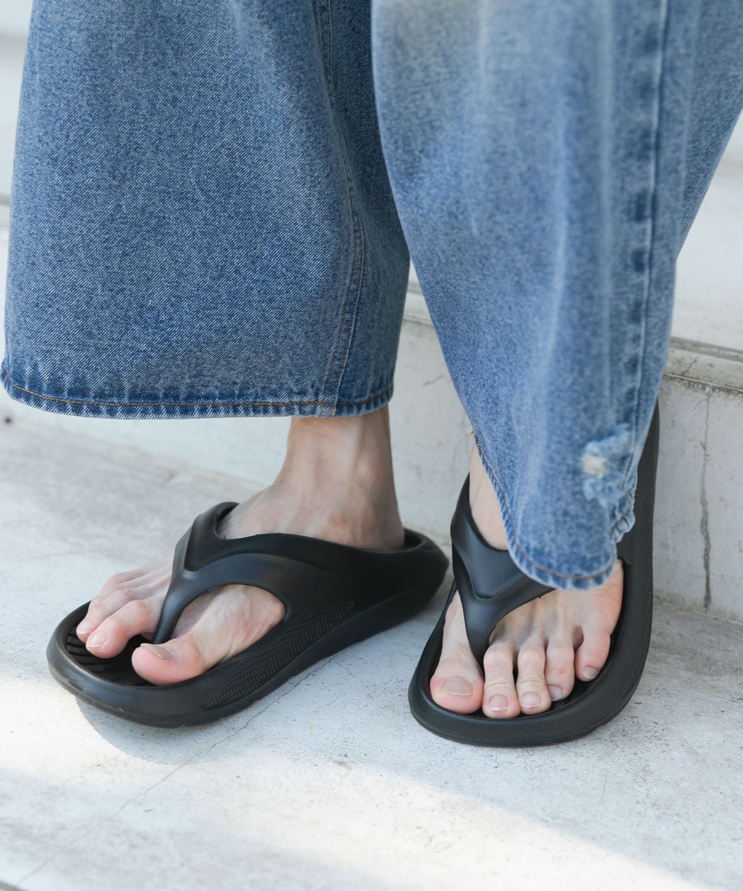 『WEB限定』リカバリークッションサンダル BLACK 26