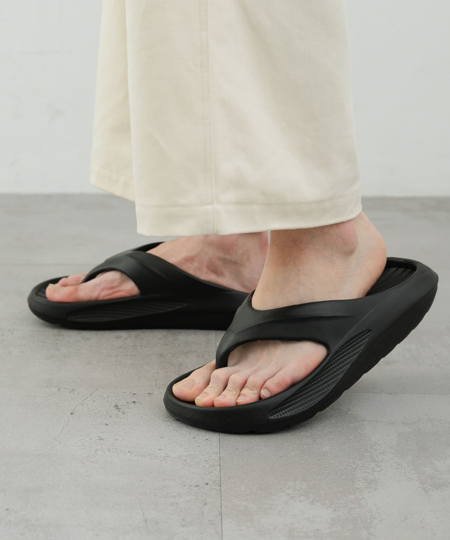 『WEB限定』リカバリークッションサンダル BLACK 26