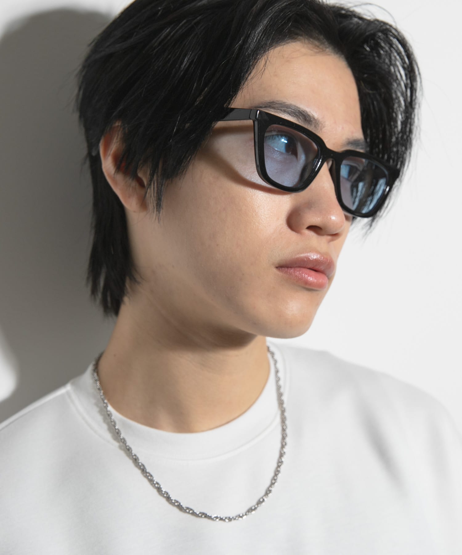 キャットアイサングラス BLK×BLU one