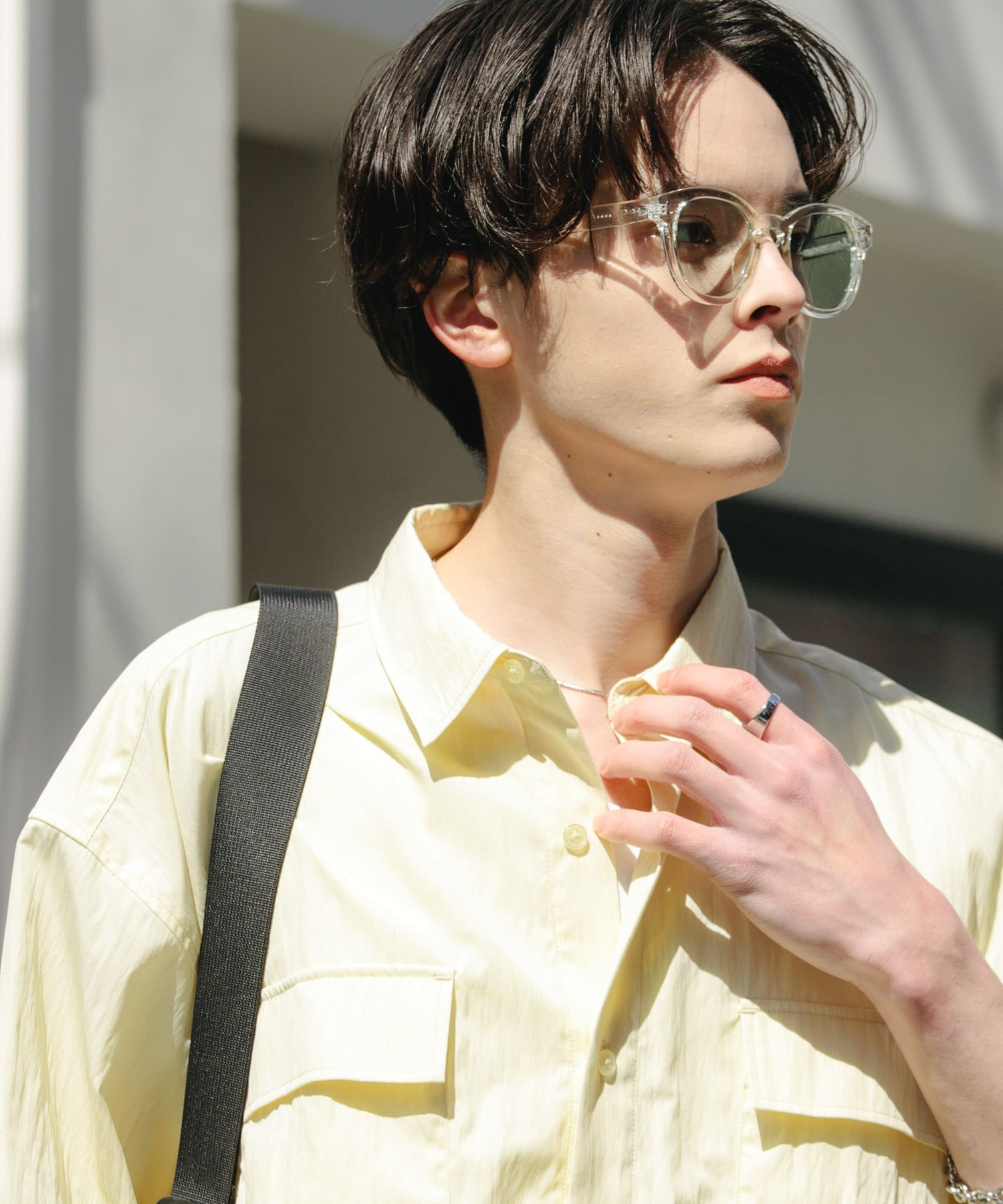 ボストンサングラス YELLOW one