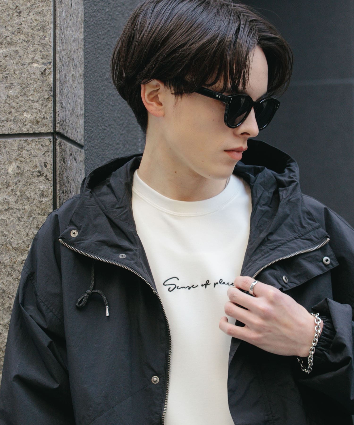 ボストンサングラス BLACK one