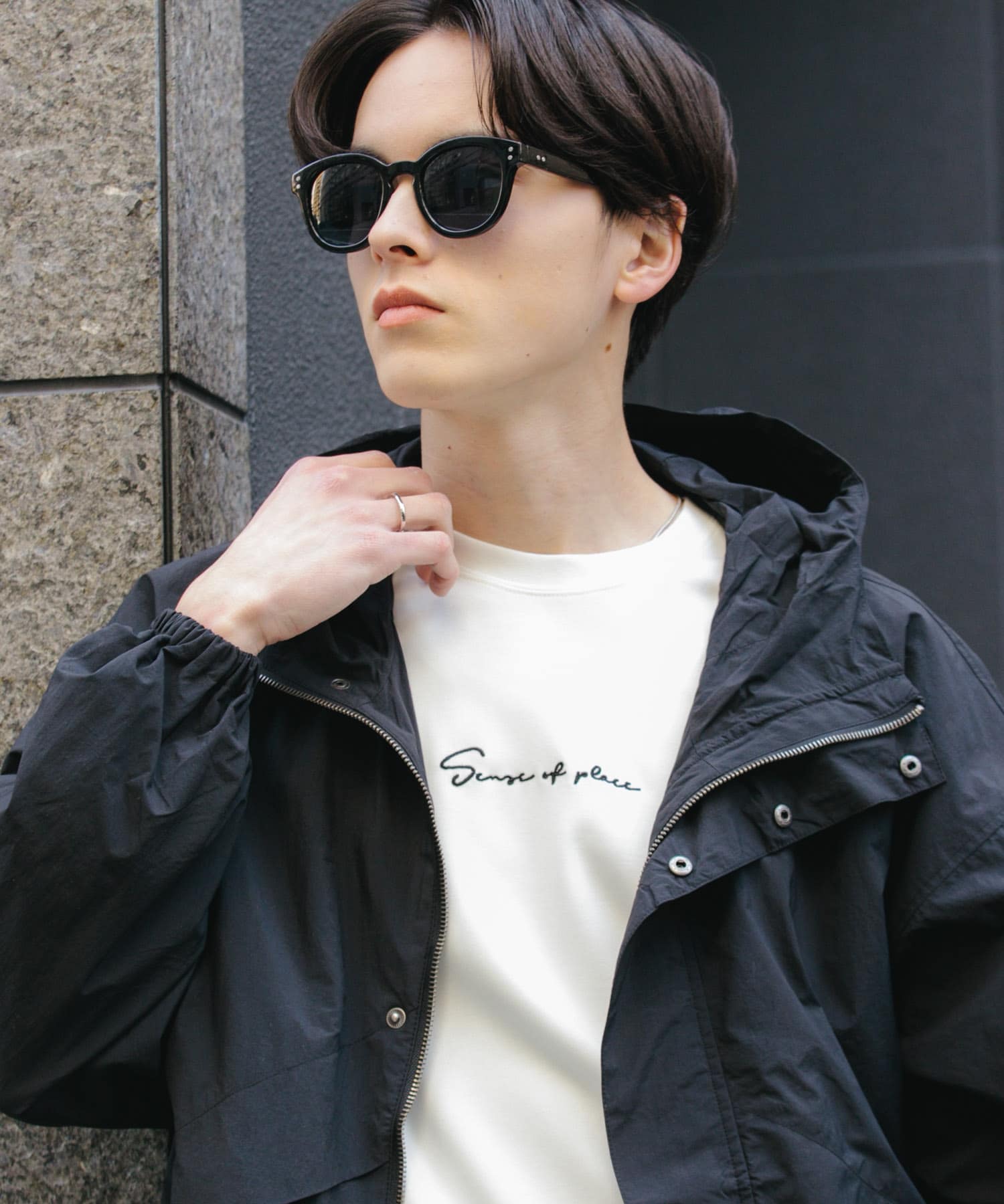 ボストンサングラス BLACK one
