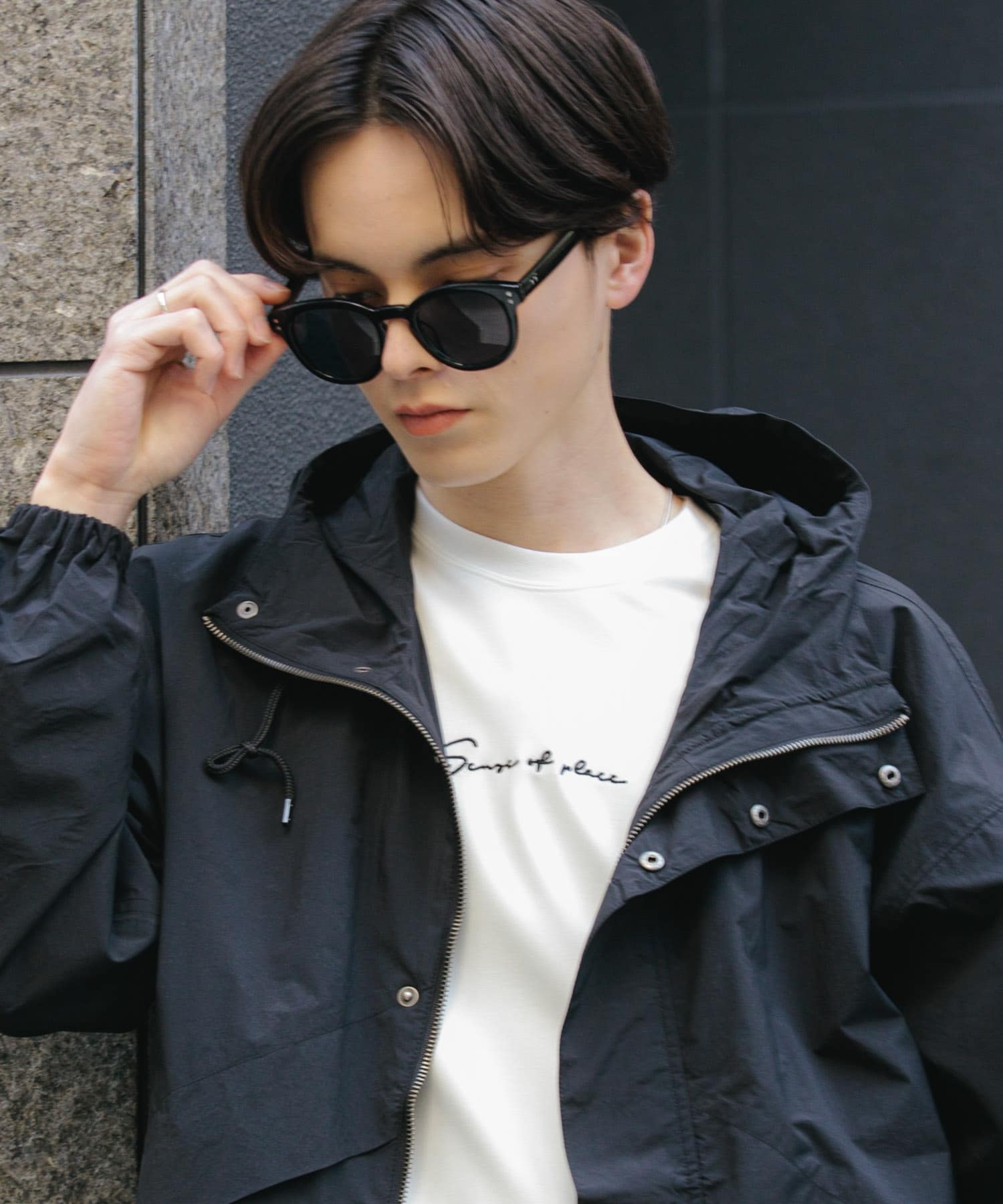ボストンサングラス BLACK one