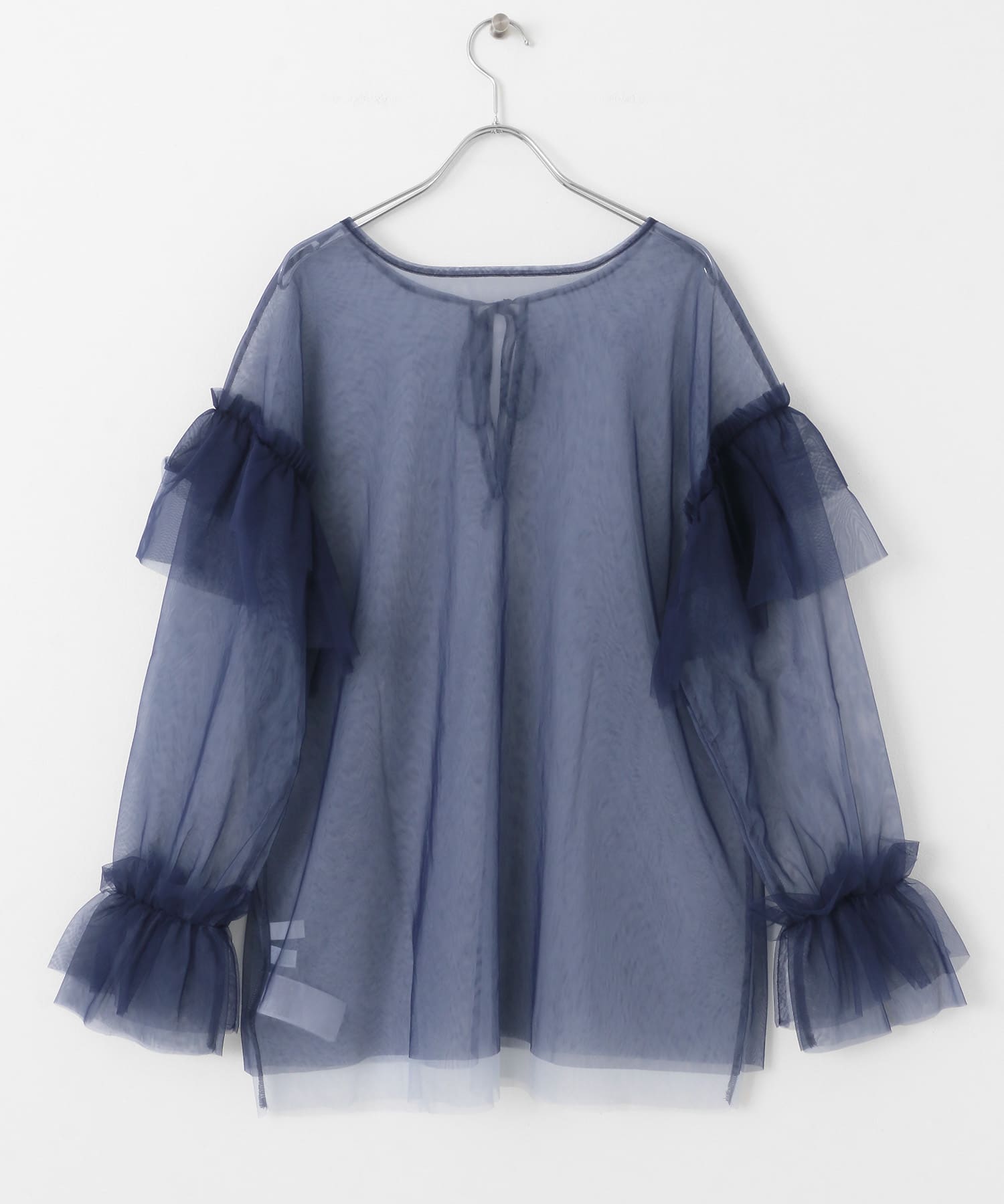 シアーチュールフリルトップ NAV×L.BLU one