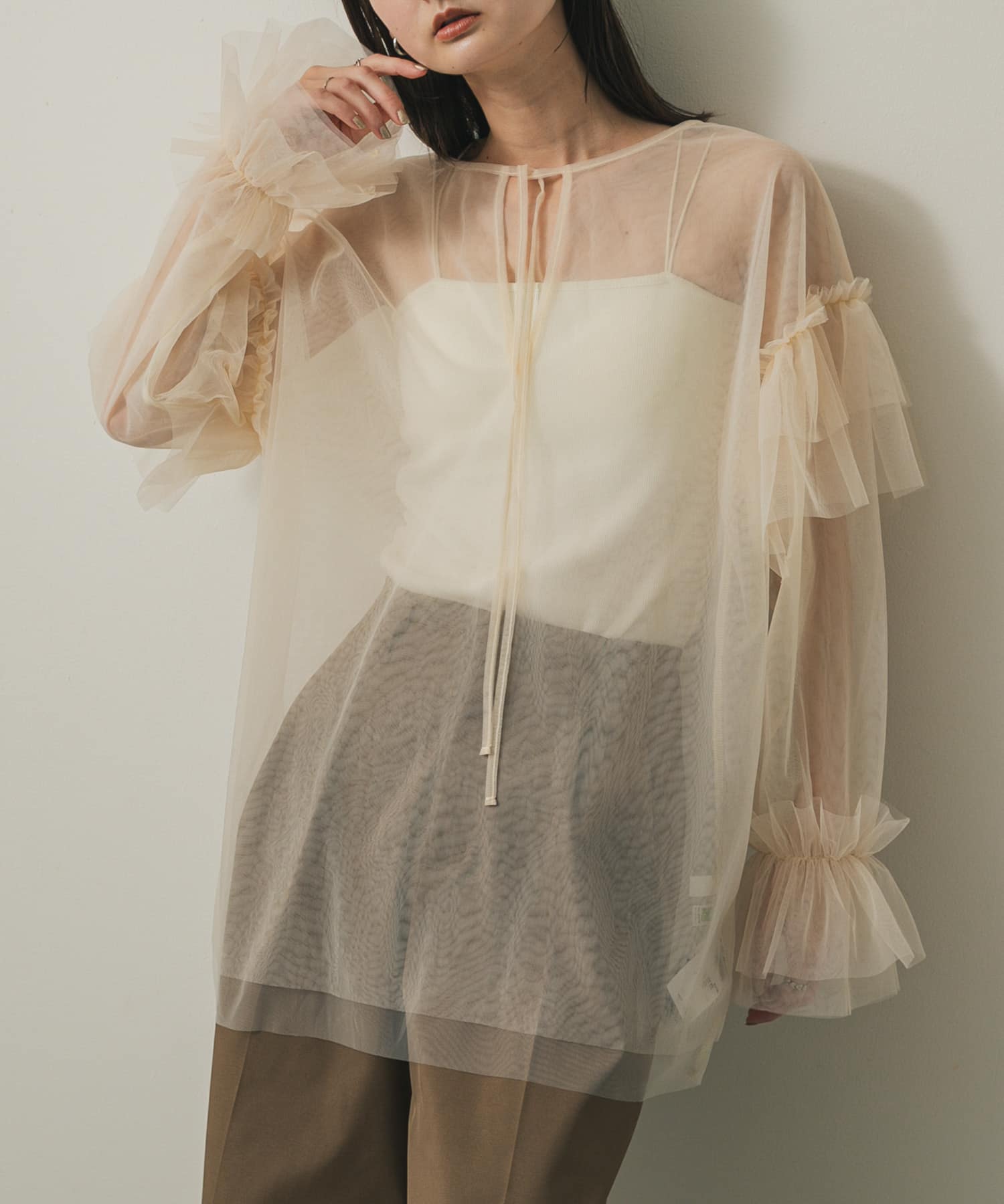 身長：169cm サイズ：one