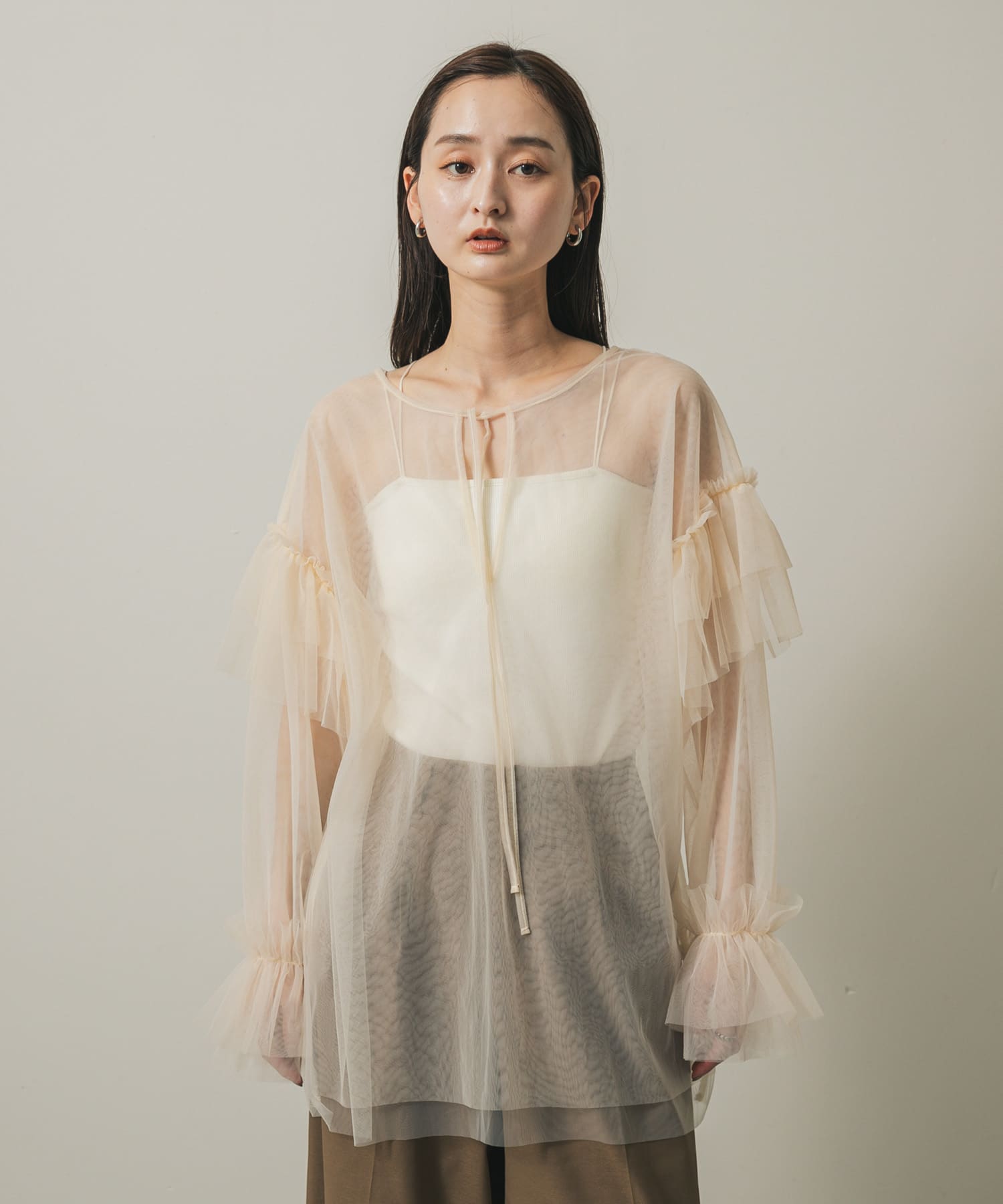 身長：169cm サイズ：one