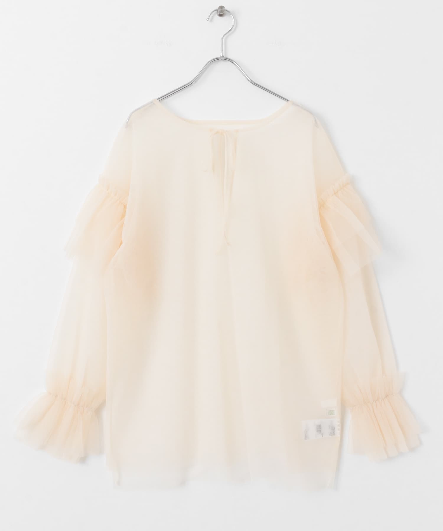 かれー様 シアーチュールフリルトップ(one NAV×L.BLU): トップス｜URBAN