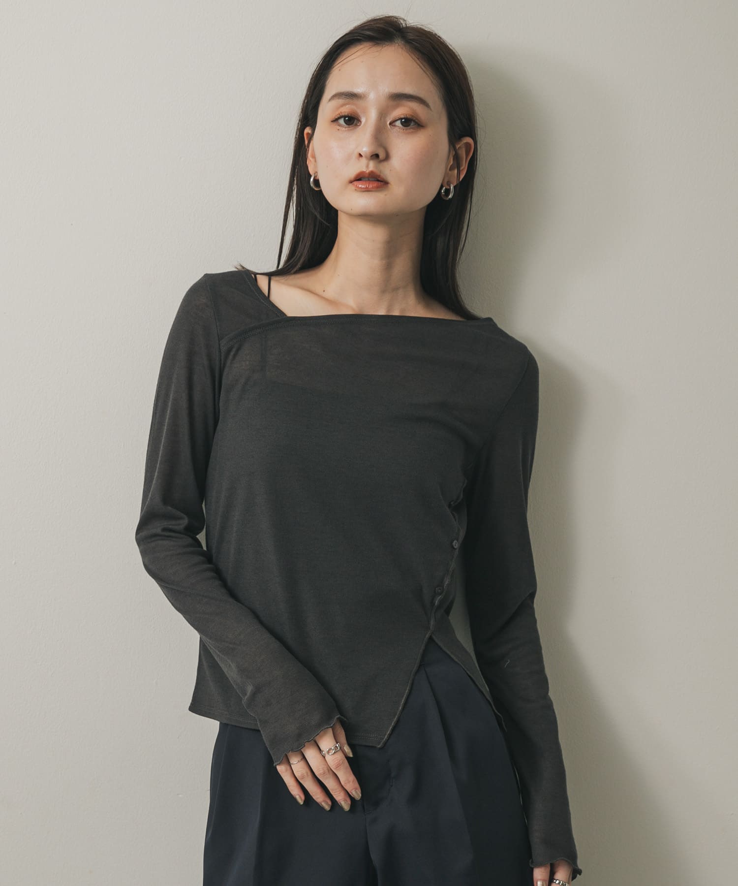 身長：169cm サイズ：one