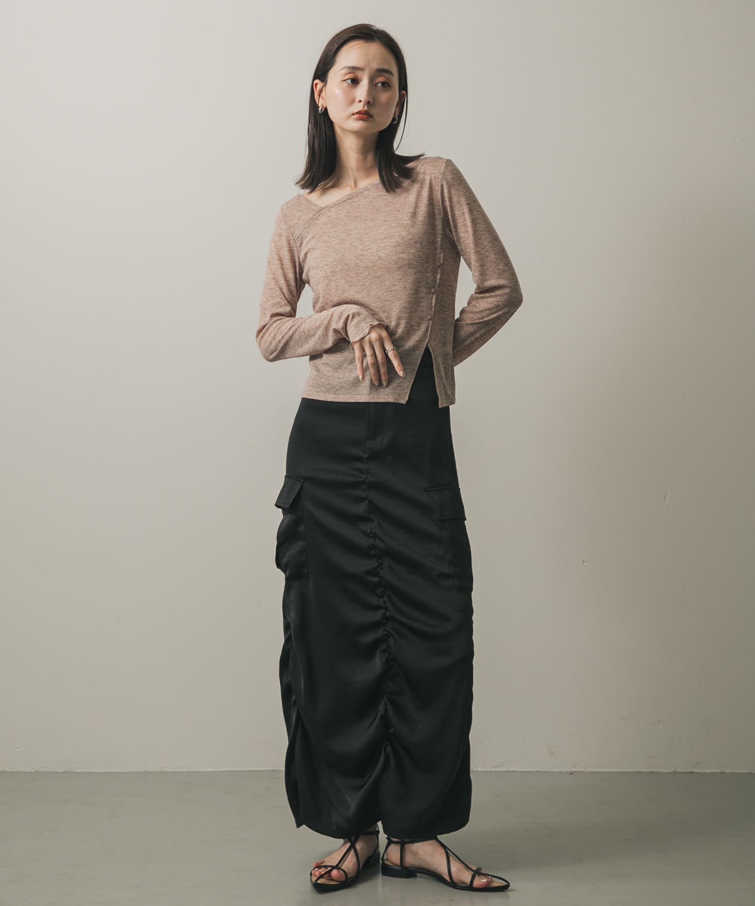 身長：169cm サイズ：one